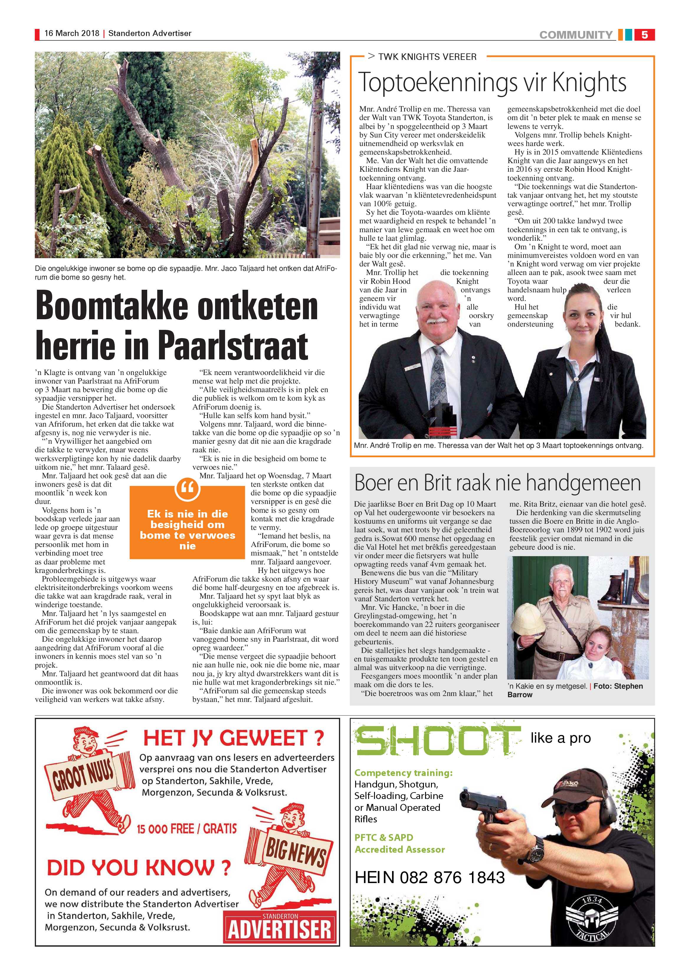 Standerton Advertiser 16 March 2018 page 5