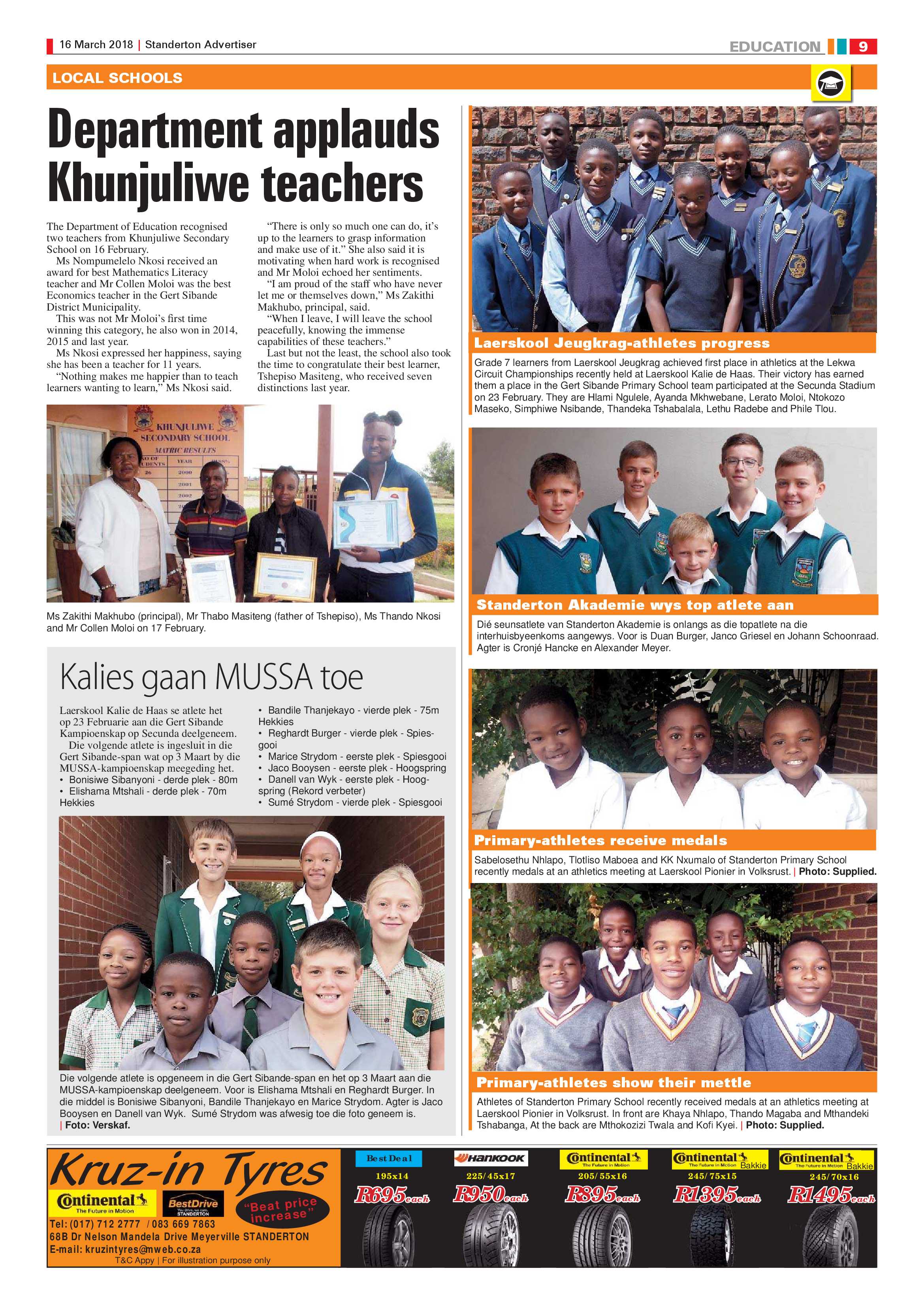 Standerton Advertiser 16 March 2018 page 9