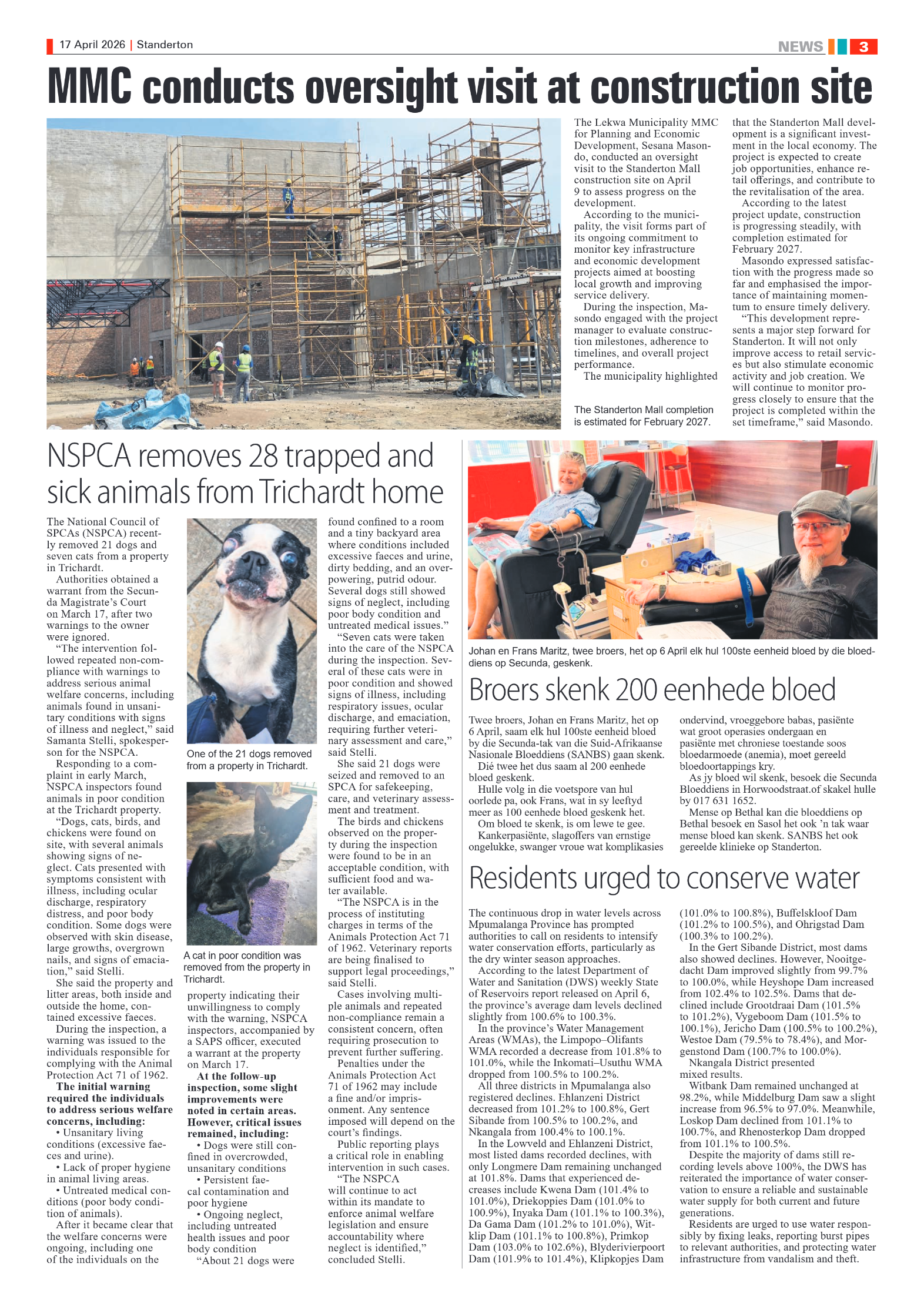 Standerton Advertiser 17 April 2026 page 3