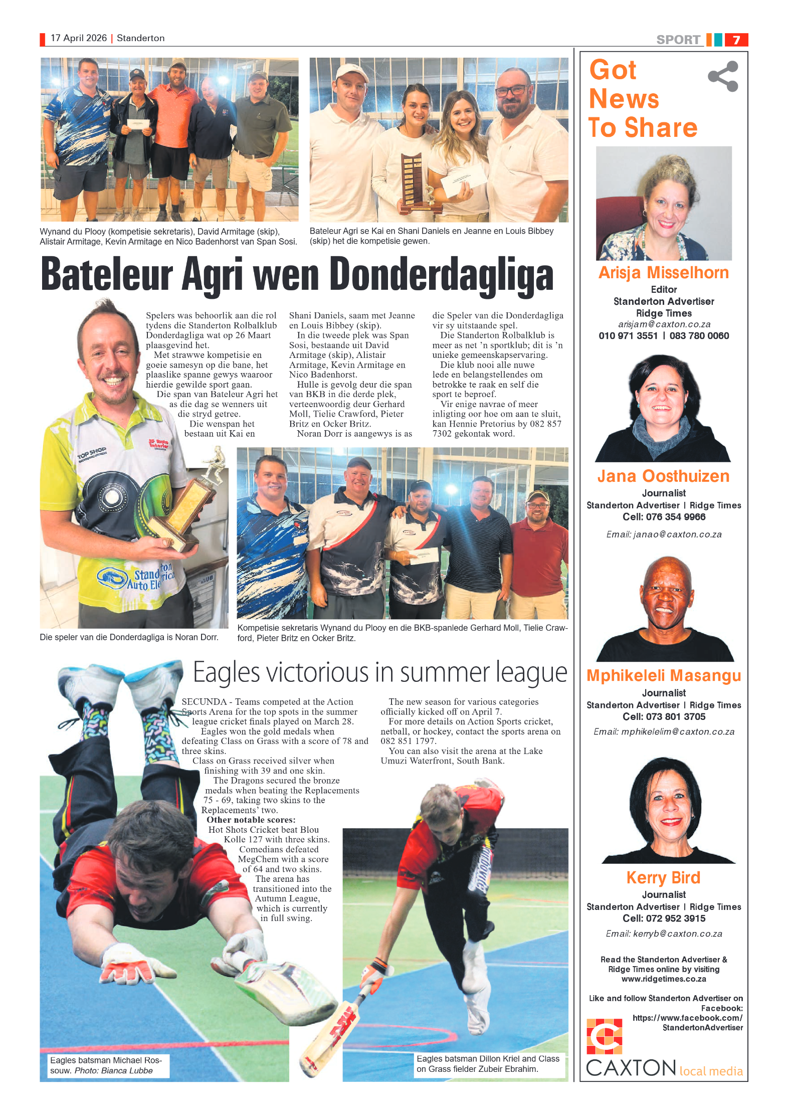 Standerton Advertiser 17 April 2026 page 7
