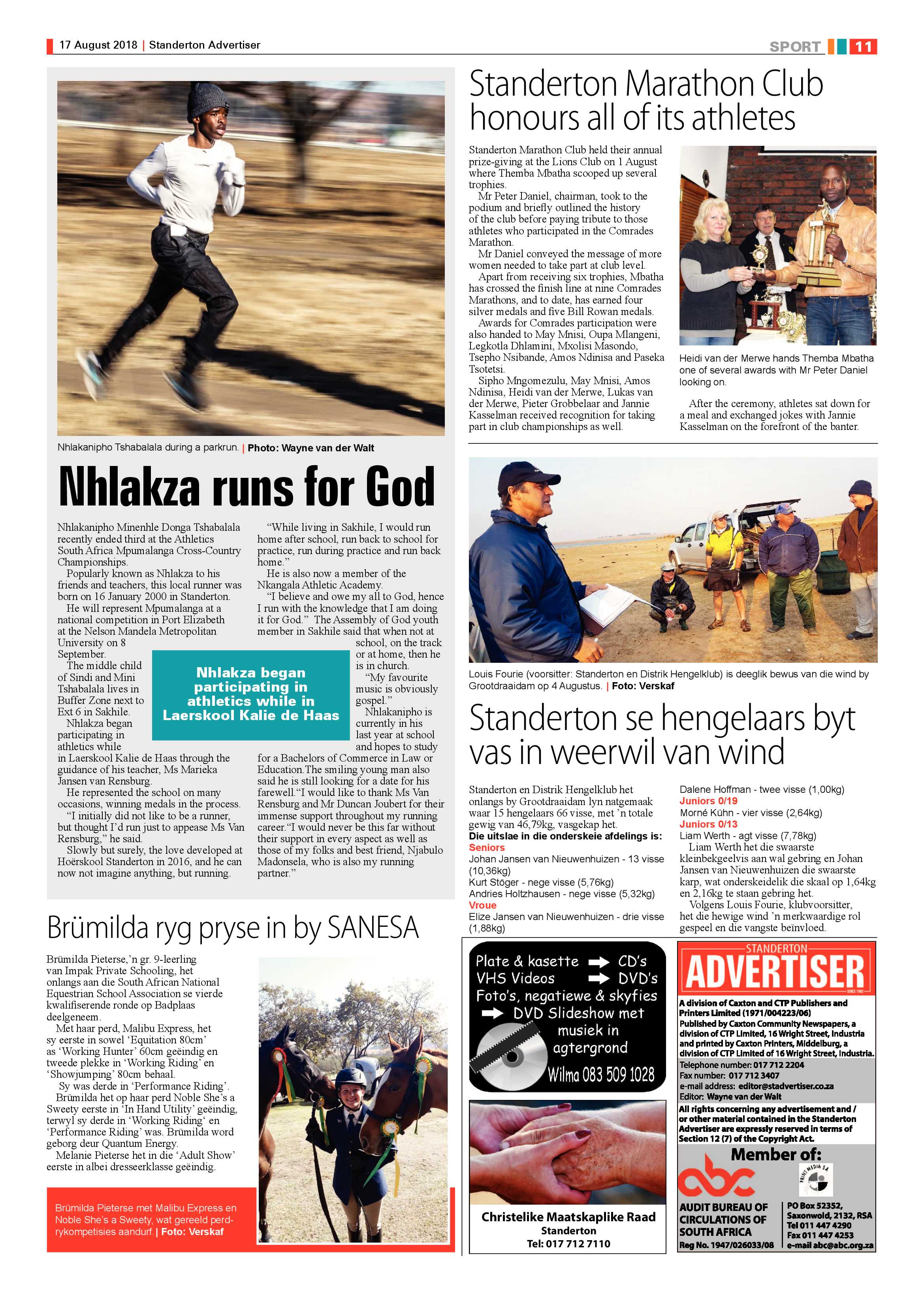 Standerton Advertiser 17 August 2018 page 11