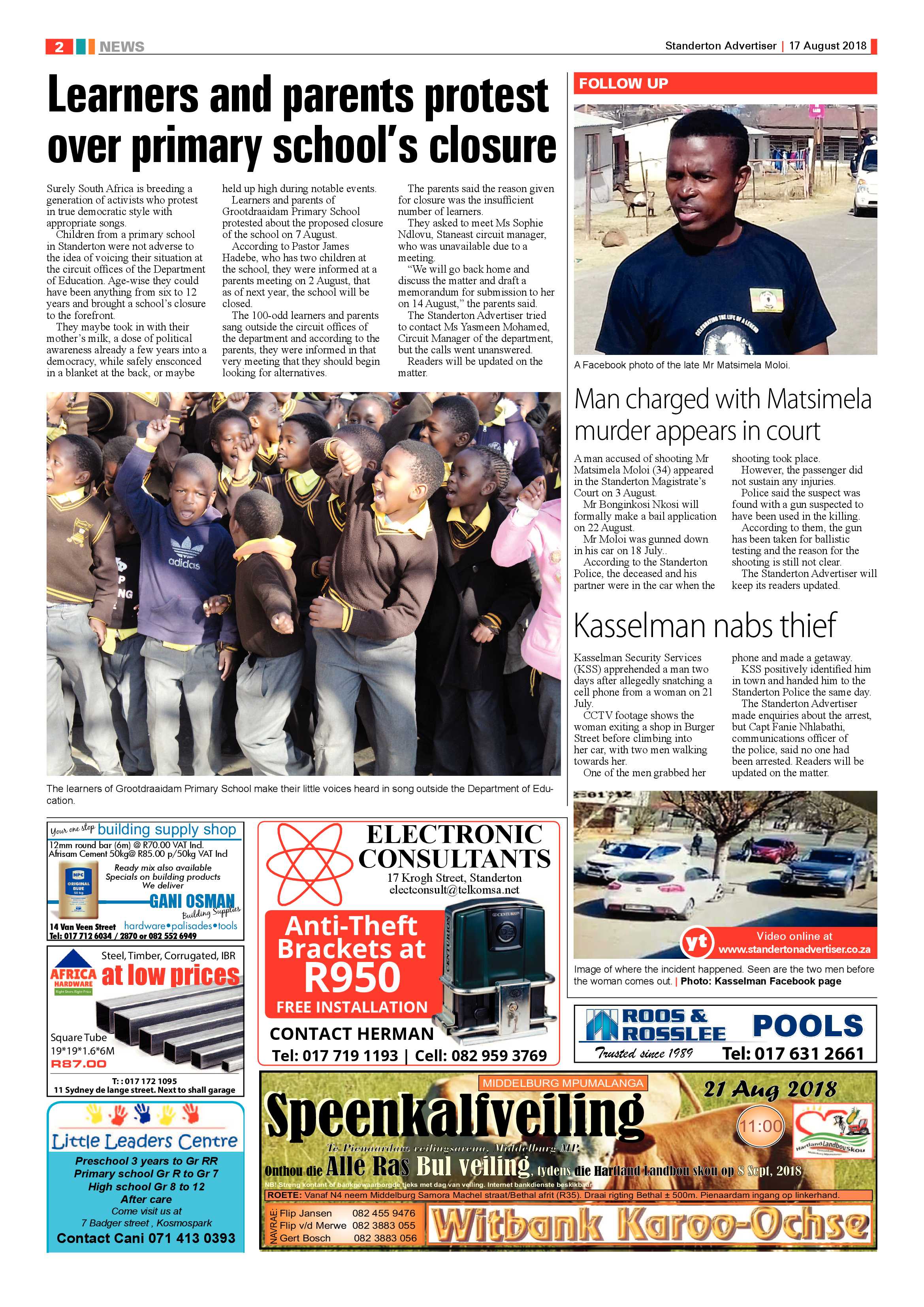 Standerton Advertiser 17 August 2018 page 2