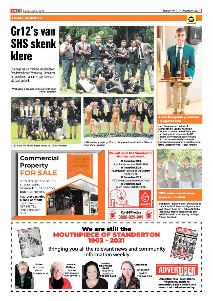 Standerton Advertiser 17 December 2021 page 10