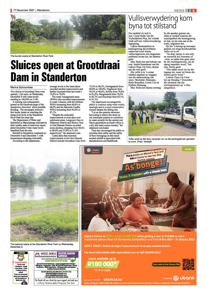 Standerton Advertiser 17 December 2021 page 3