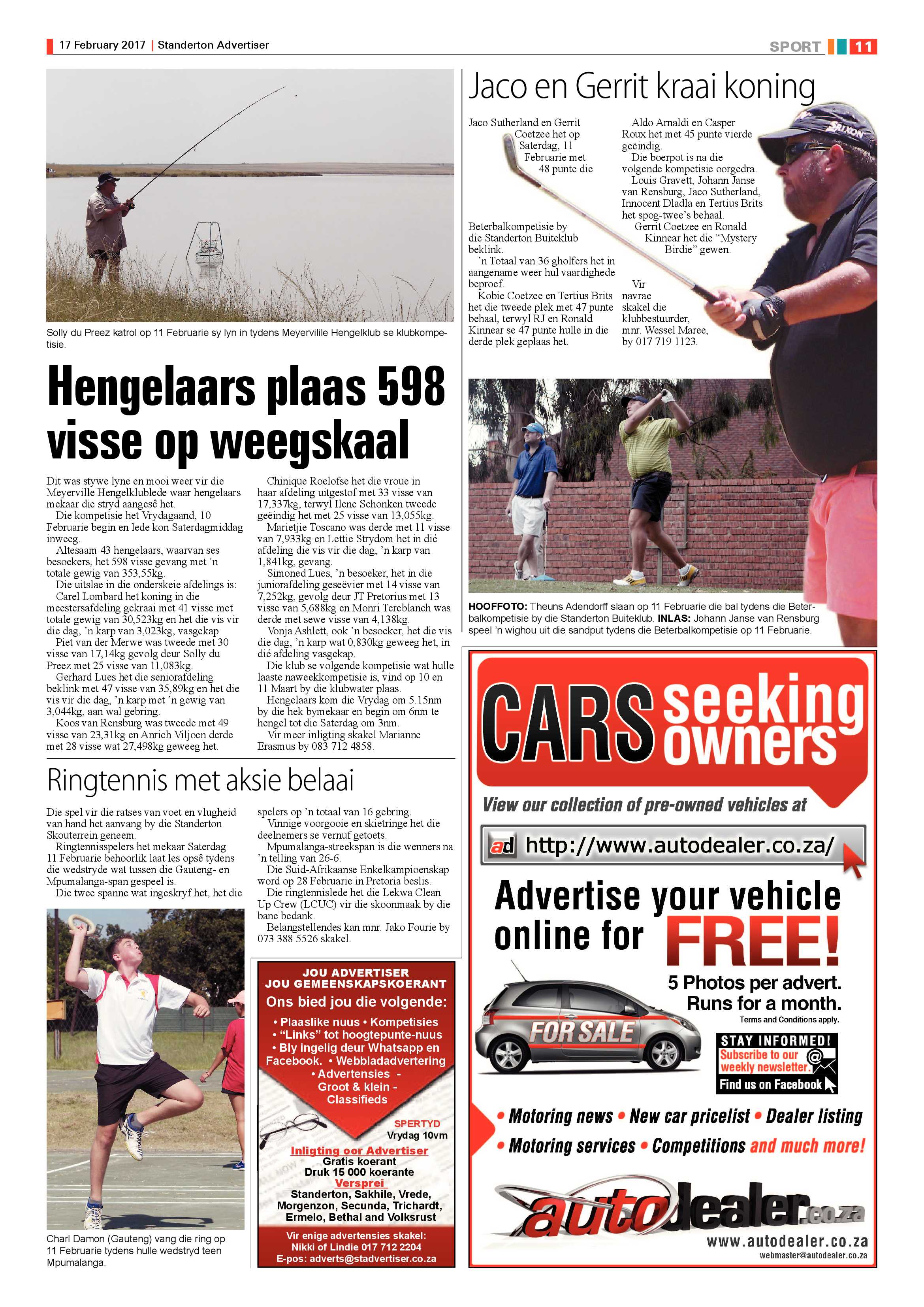 Standerton Advertiser 17 February 2017 page 11