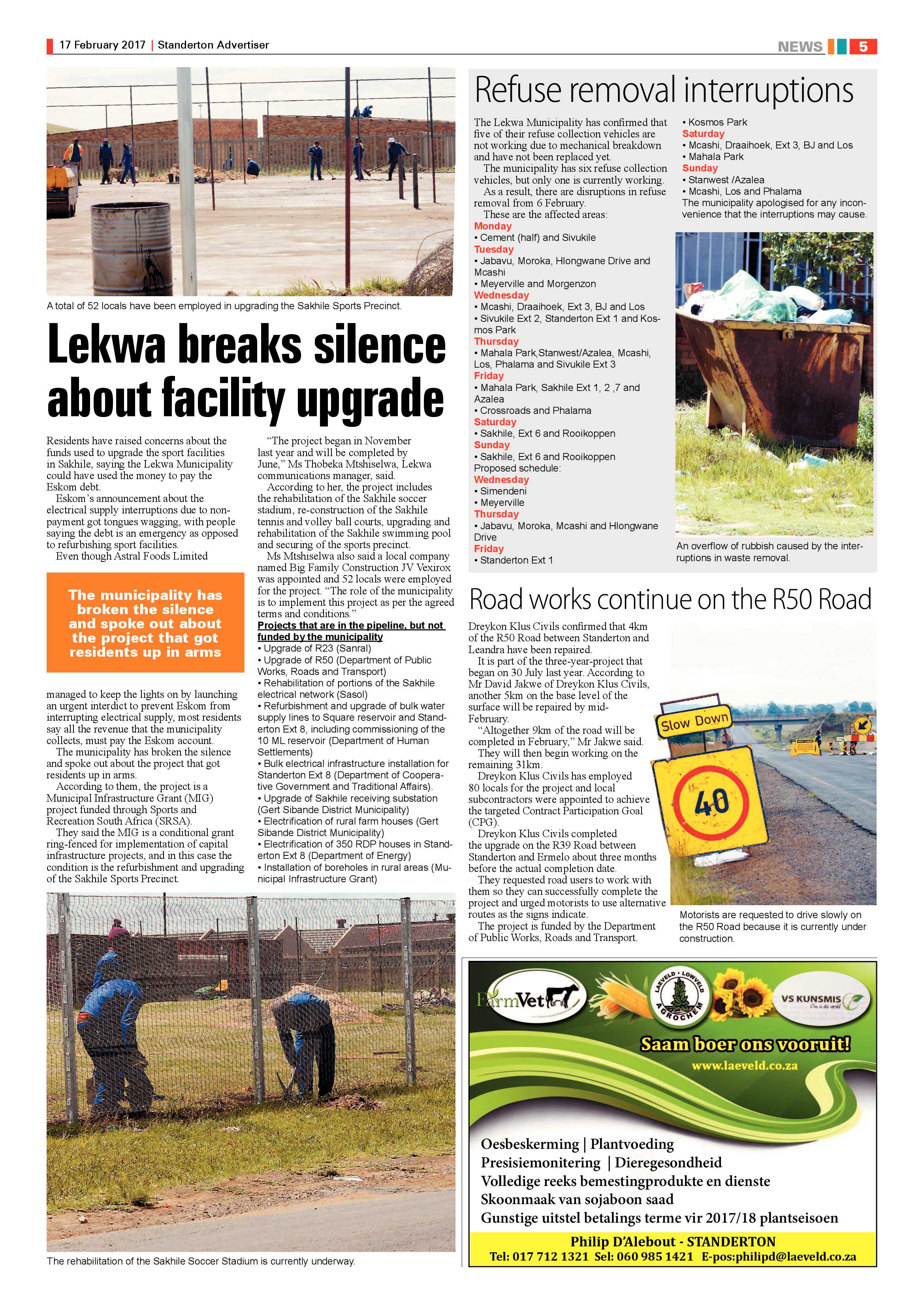Standerton Advertiser 17 February 2017 page 5