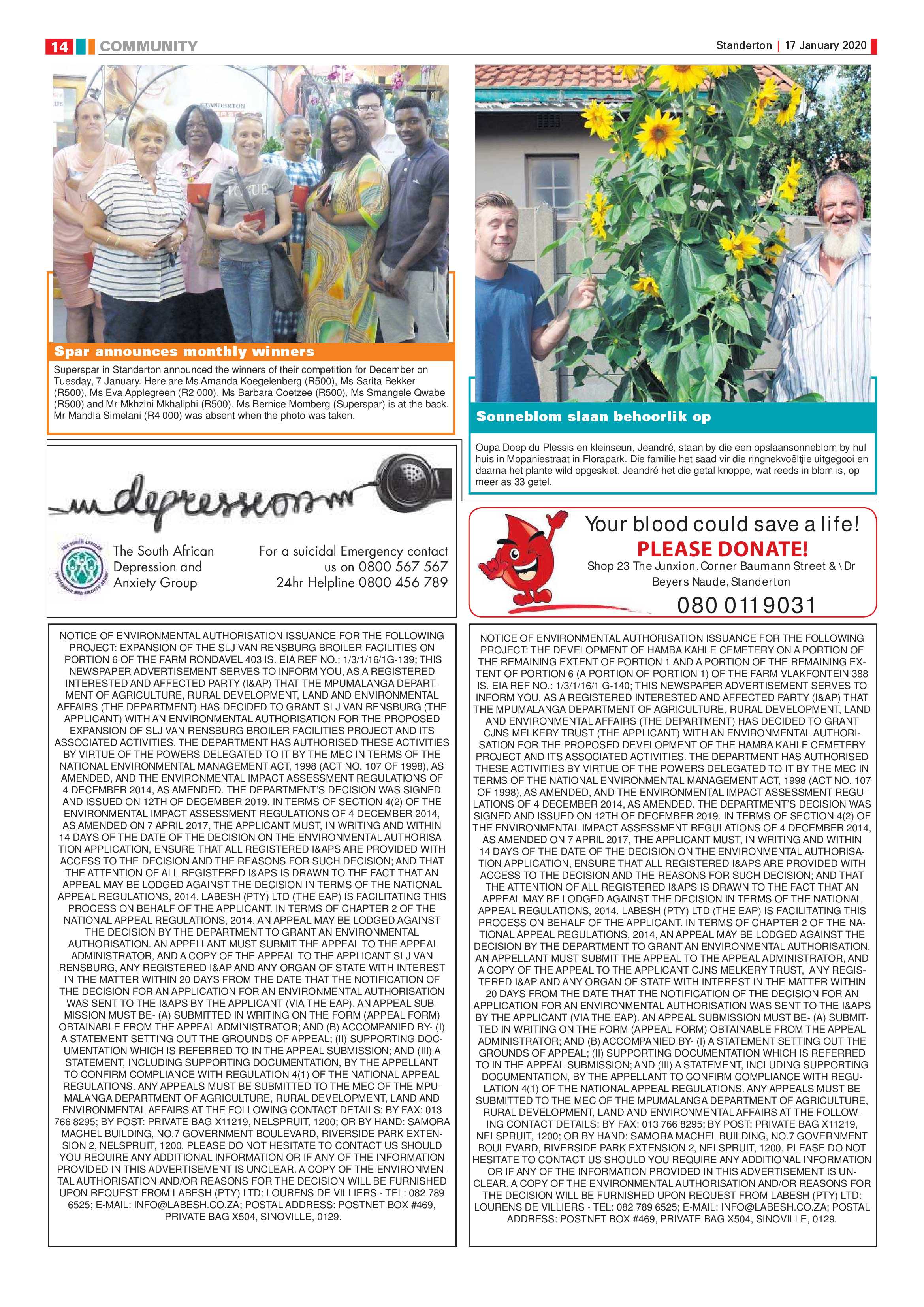 Standerton Advertiser 17 January 2020 page 14