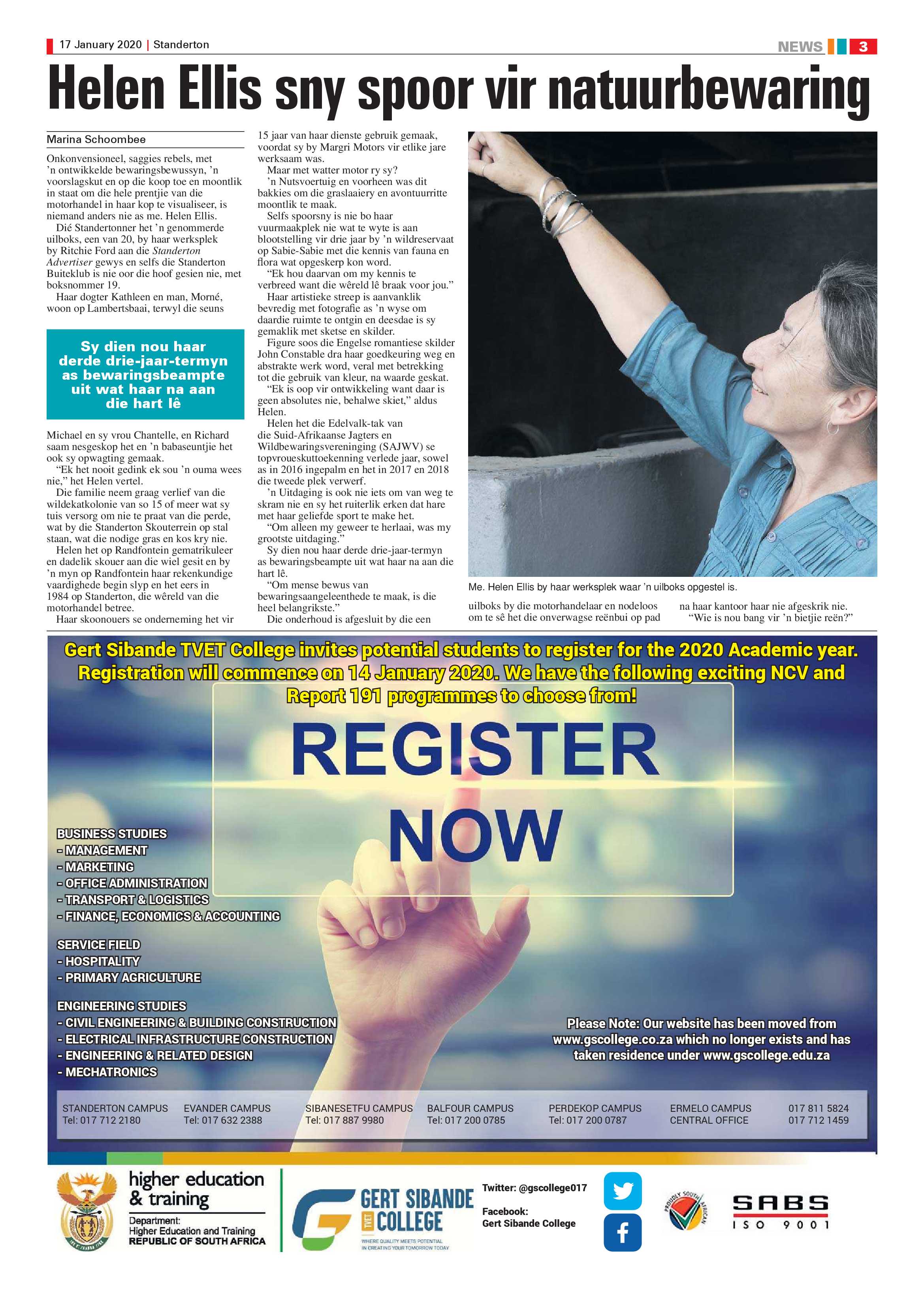 Standerton Advertiser 17 January 2020 page 3