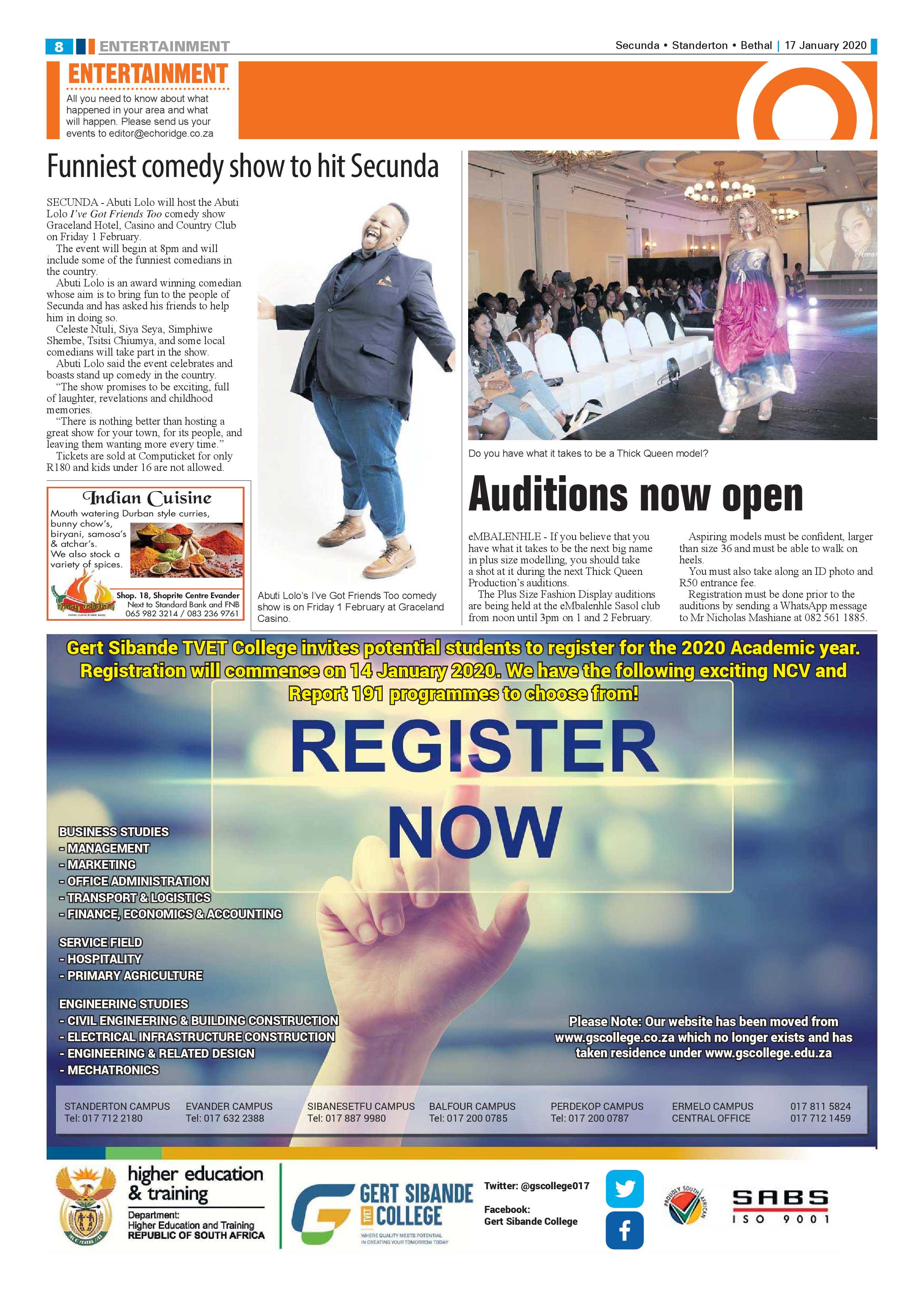 Standerton Advertiser 17 January 2020 page 8