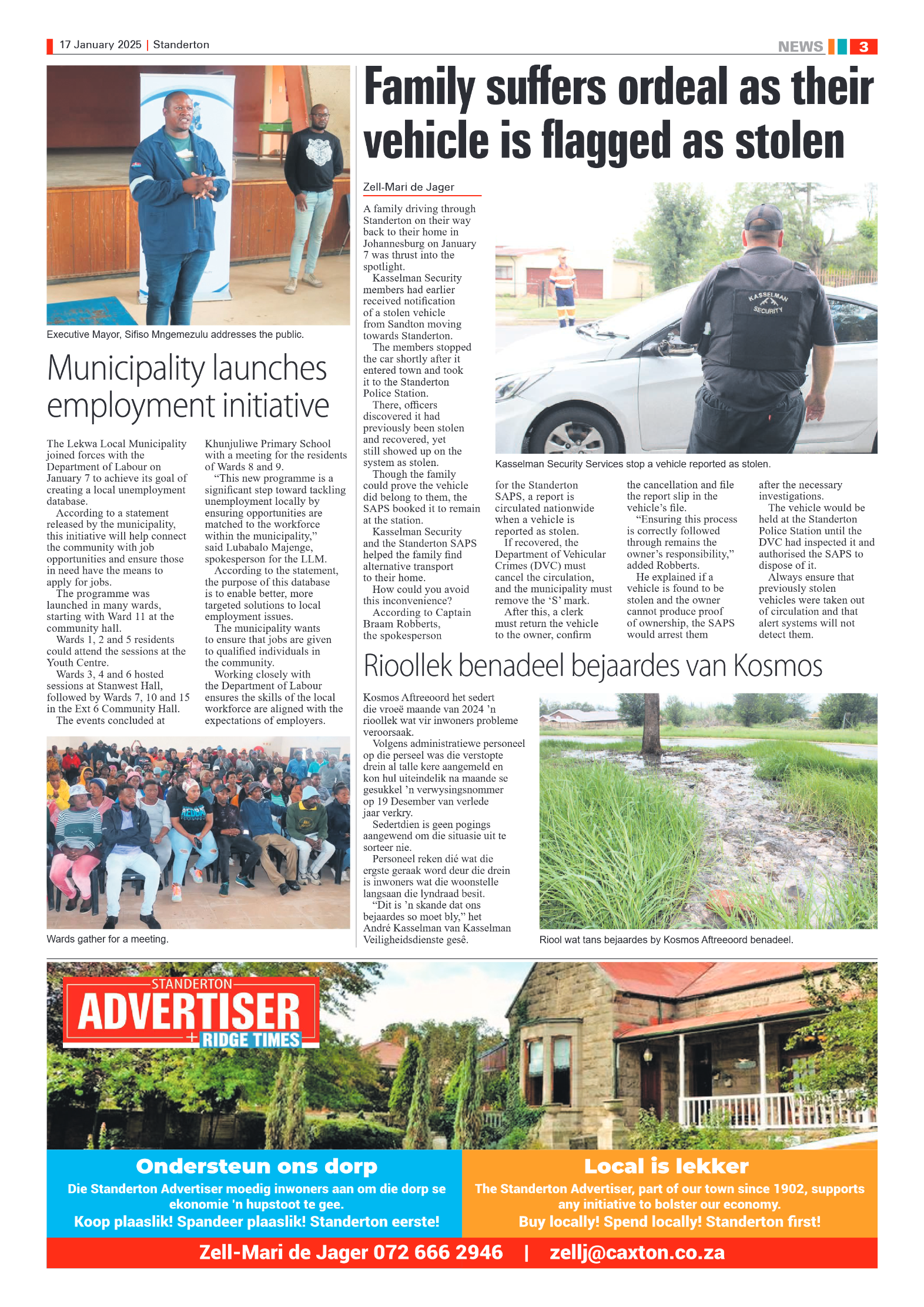 Standerton Advertiser 17 January 2025 page 3