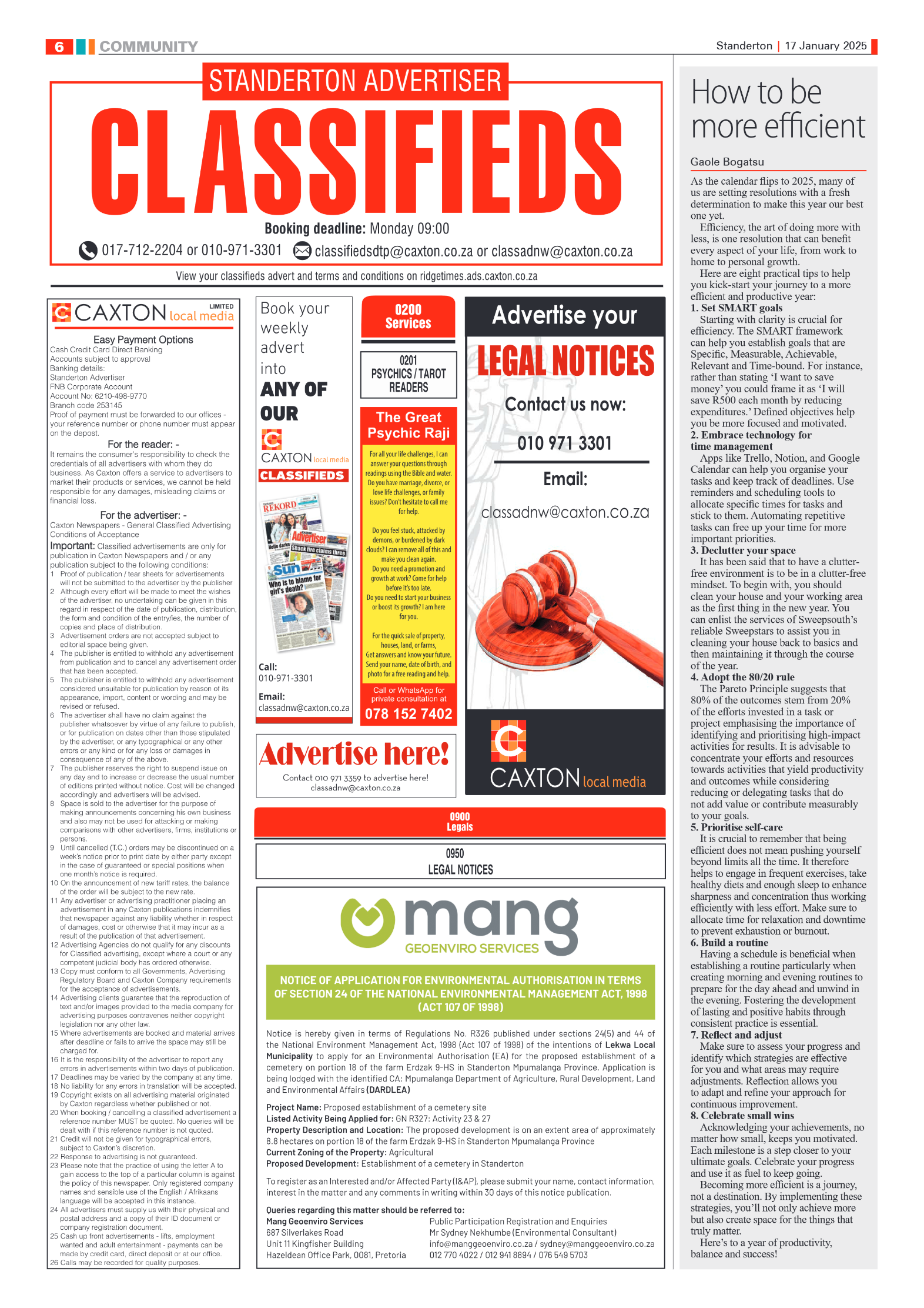 Standerton Advertiser 17 January 2025 page 6