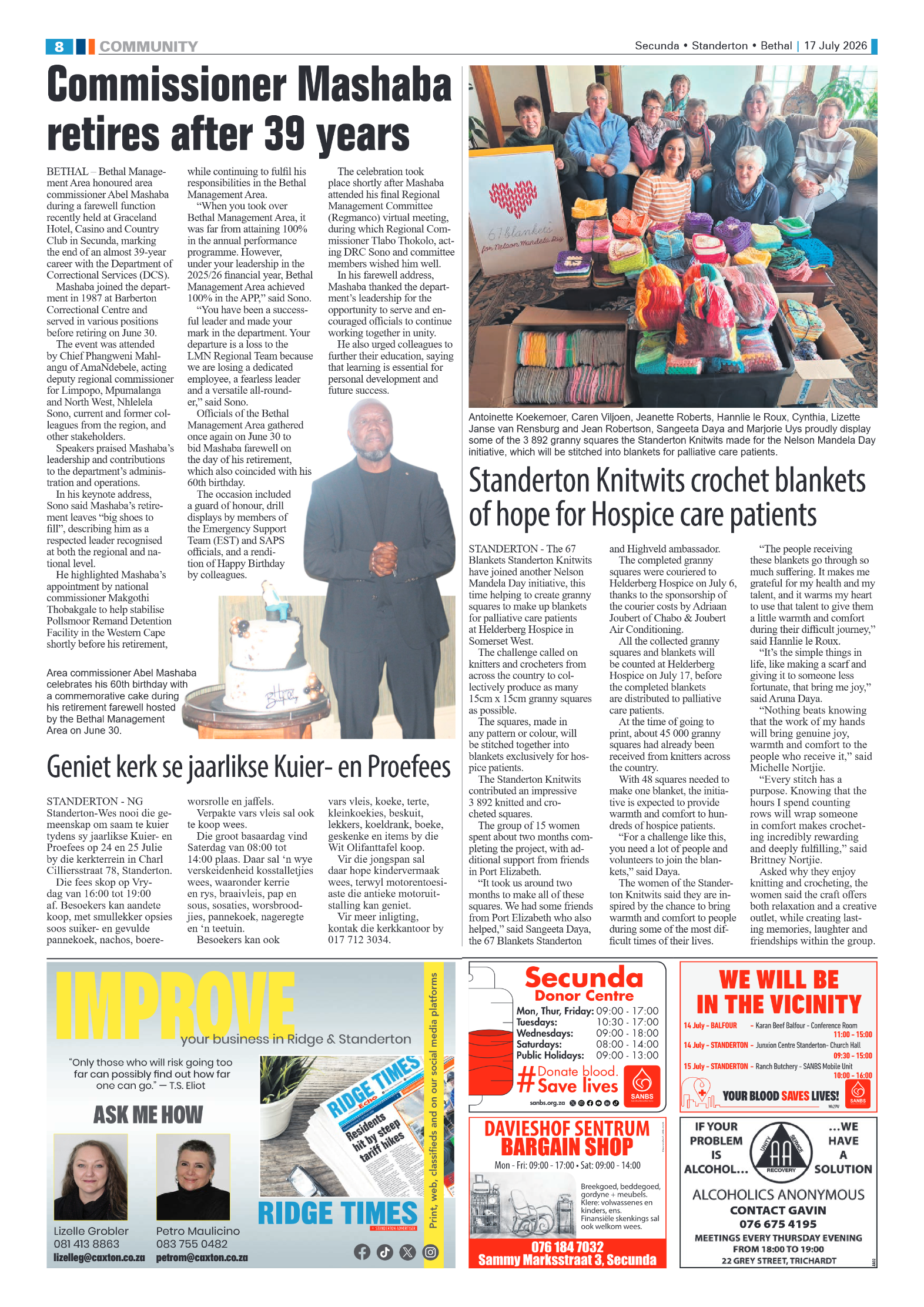 Standerton Advertiser 17 July 2026 page 8