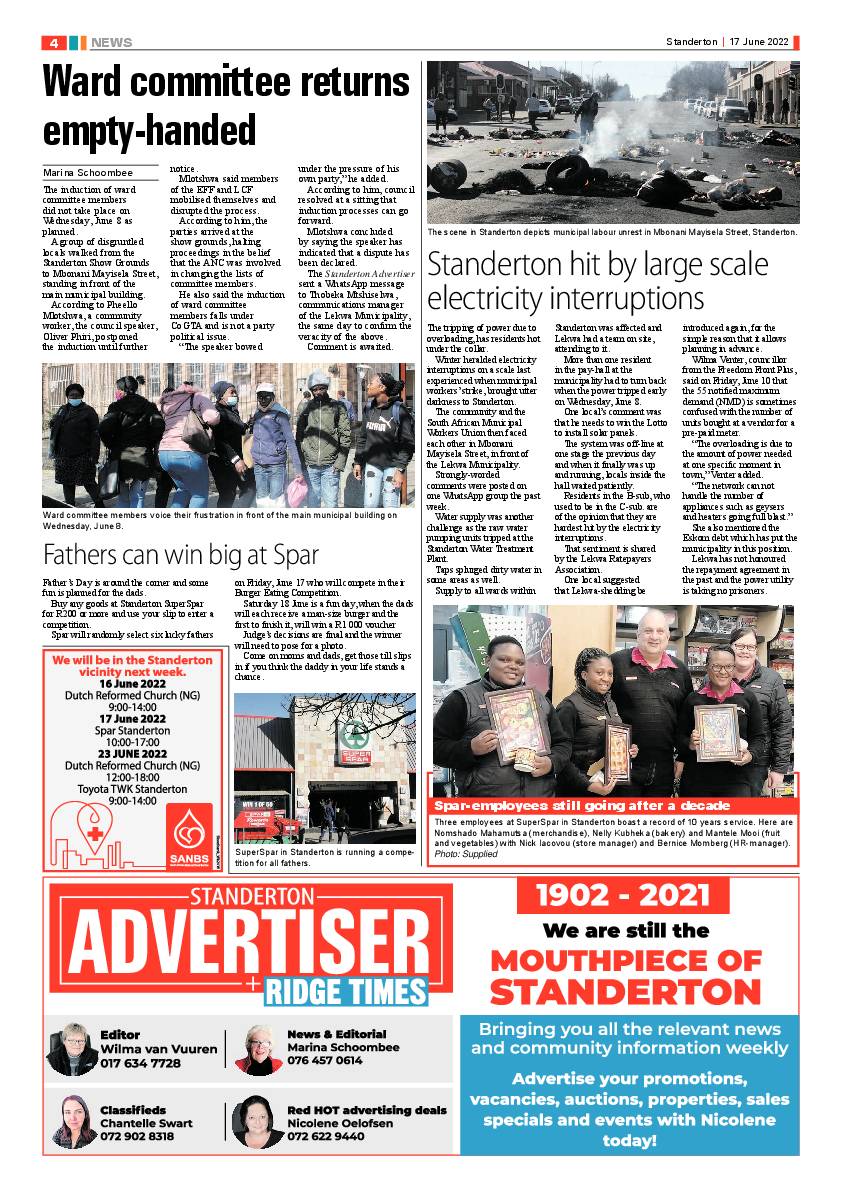 Standerton Advertiser 17 June 2022 page 4