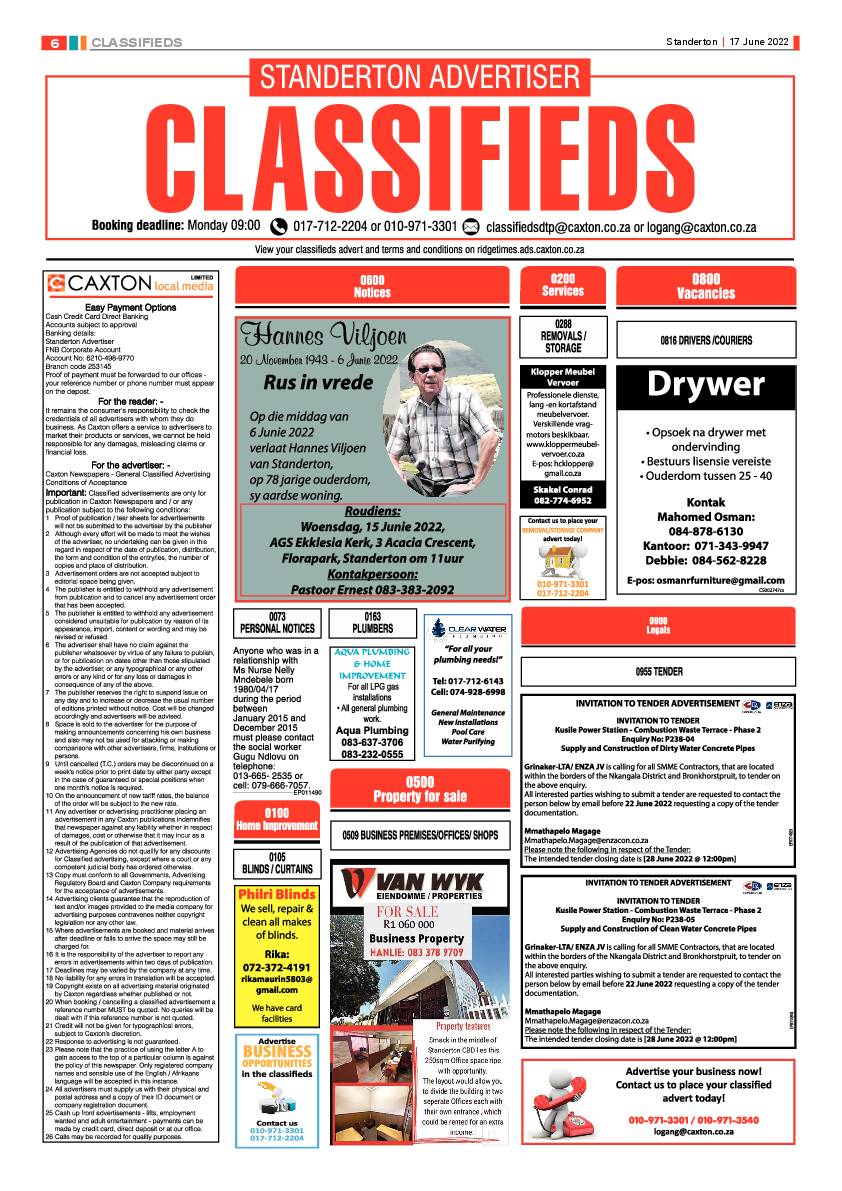 Standerton Advertiser 17 June 2022 page 6