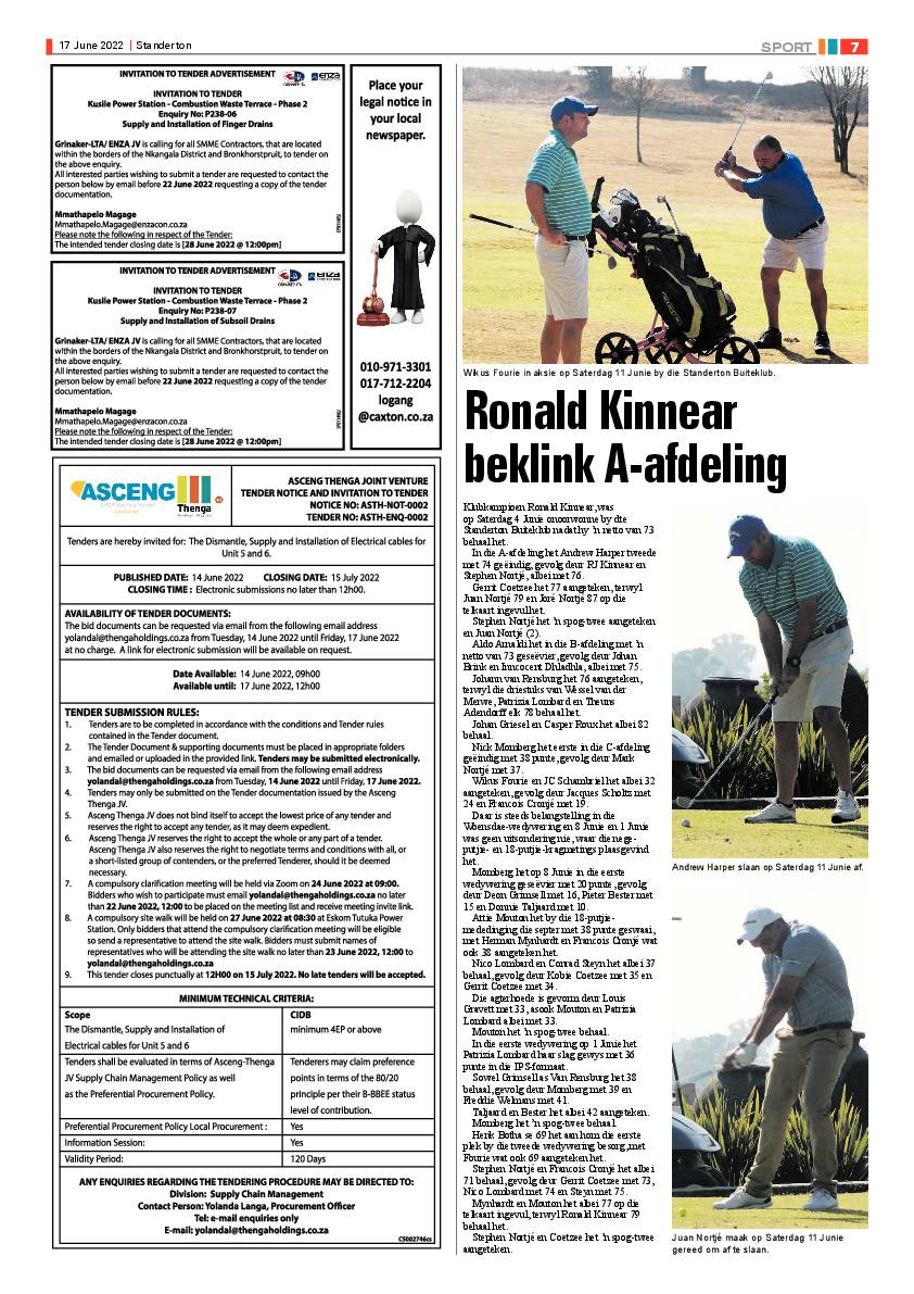 Standerton Advertiser 17 June 2022 page 7