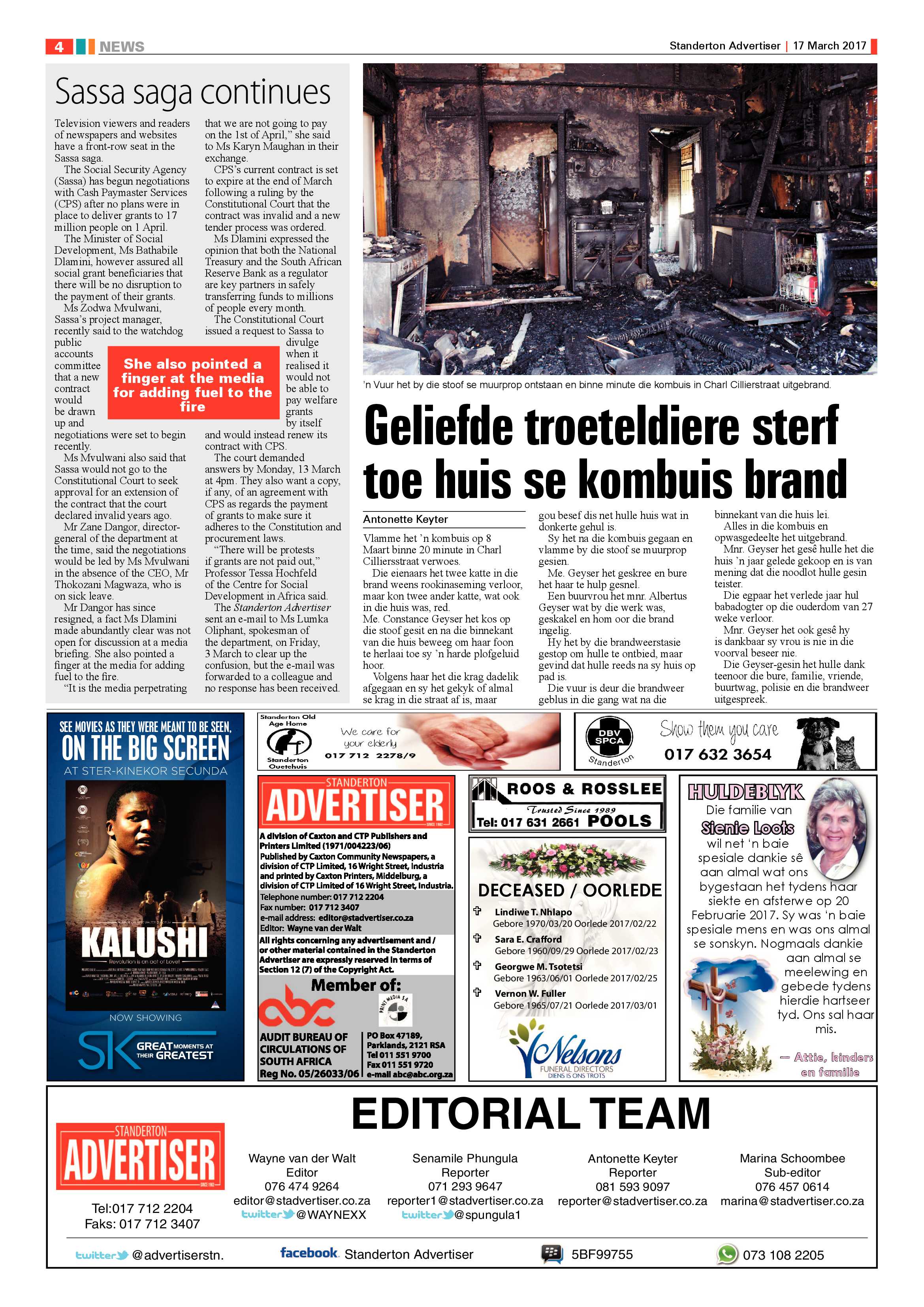 Standerton Advertiser 17 March 2017 page 4
