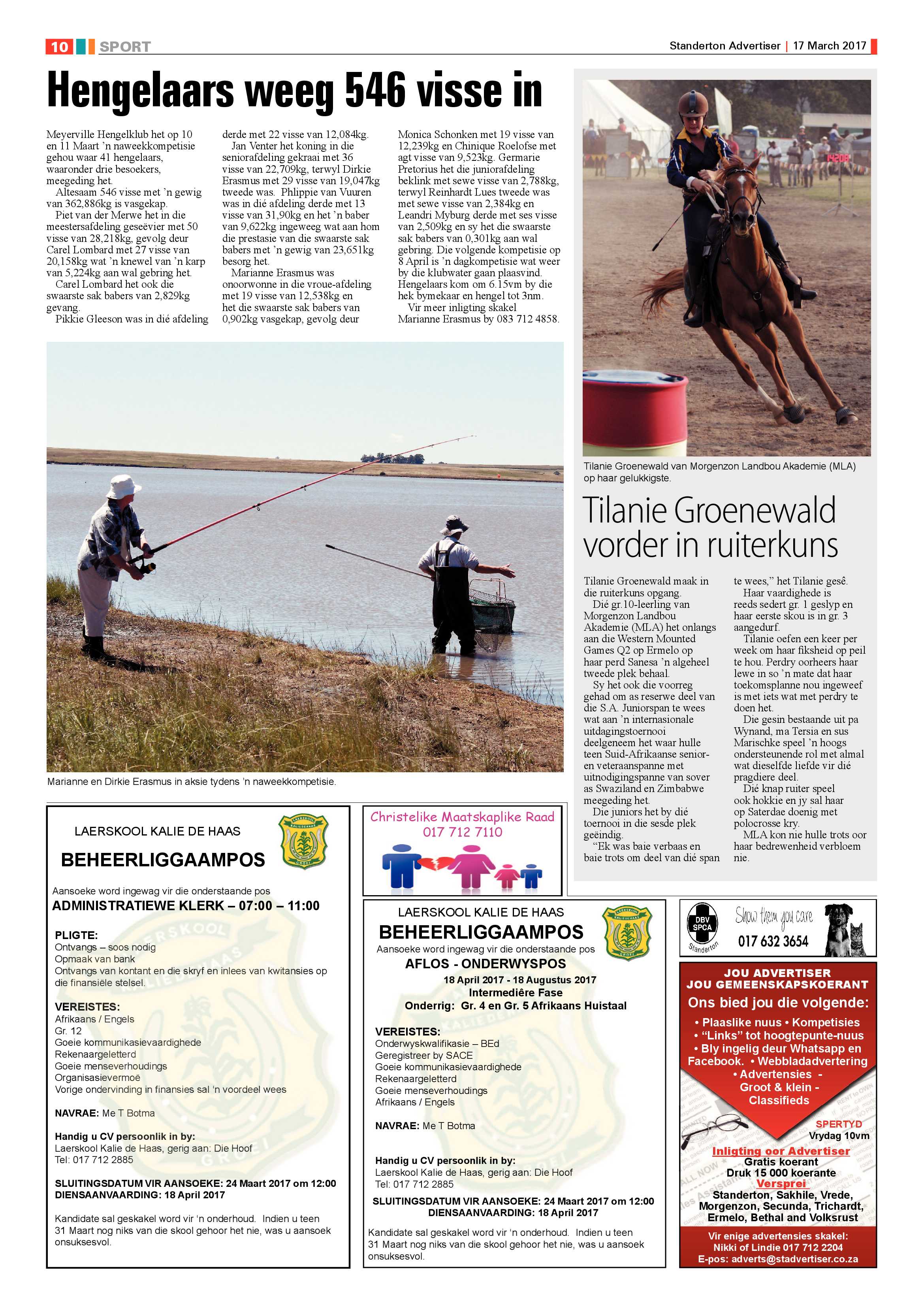 Standerton Advertiser 17 March 2017 page 9
