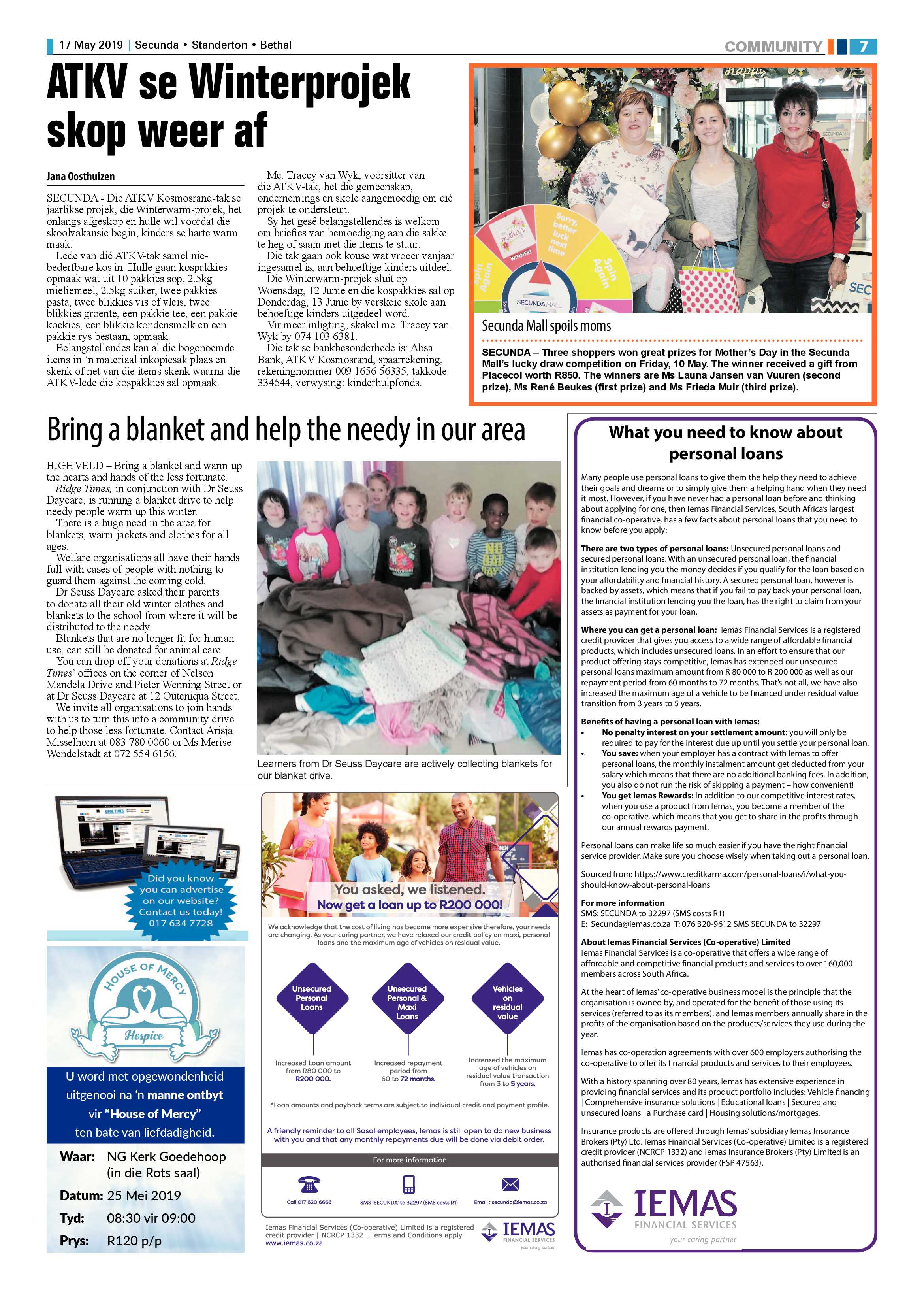 Standerton Advertiser 17 May 2019 page 11