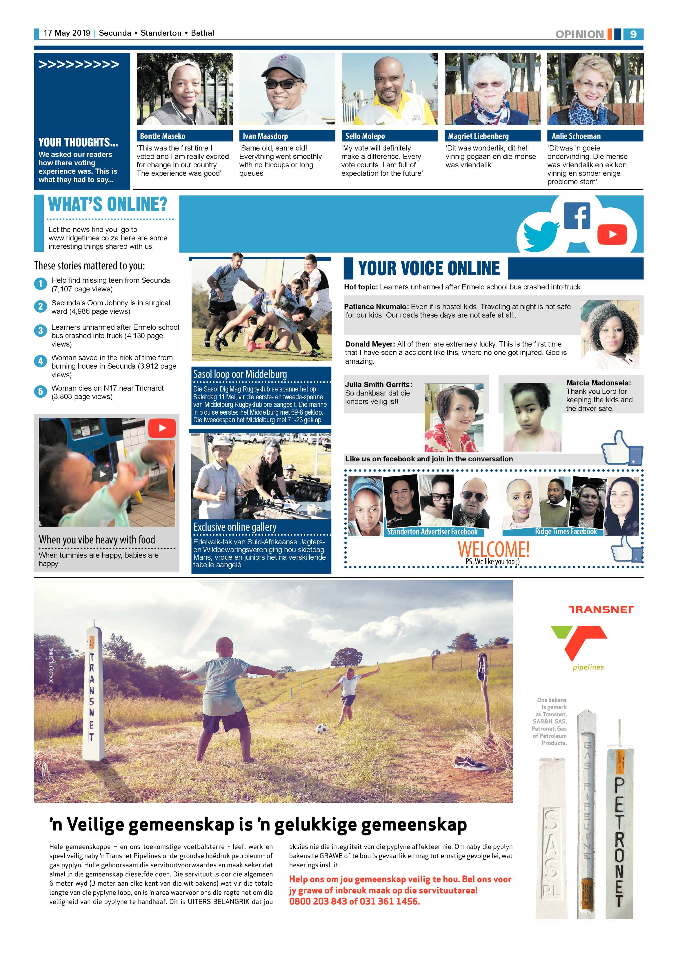 Standerton Advertiser 17 May 2019 page 13