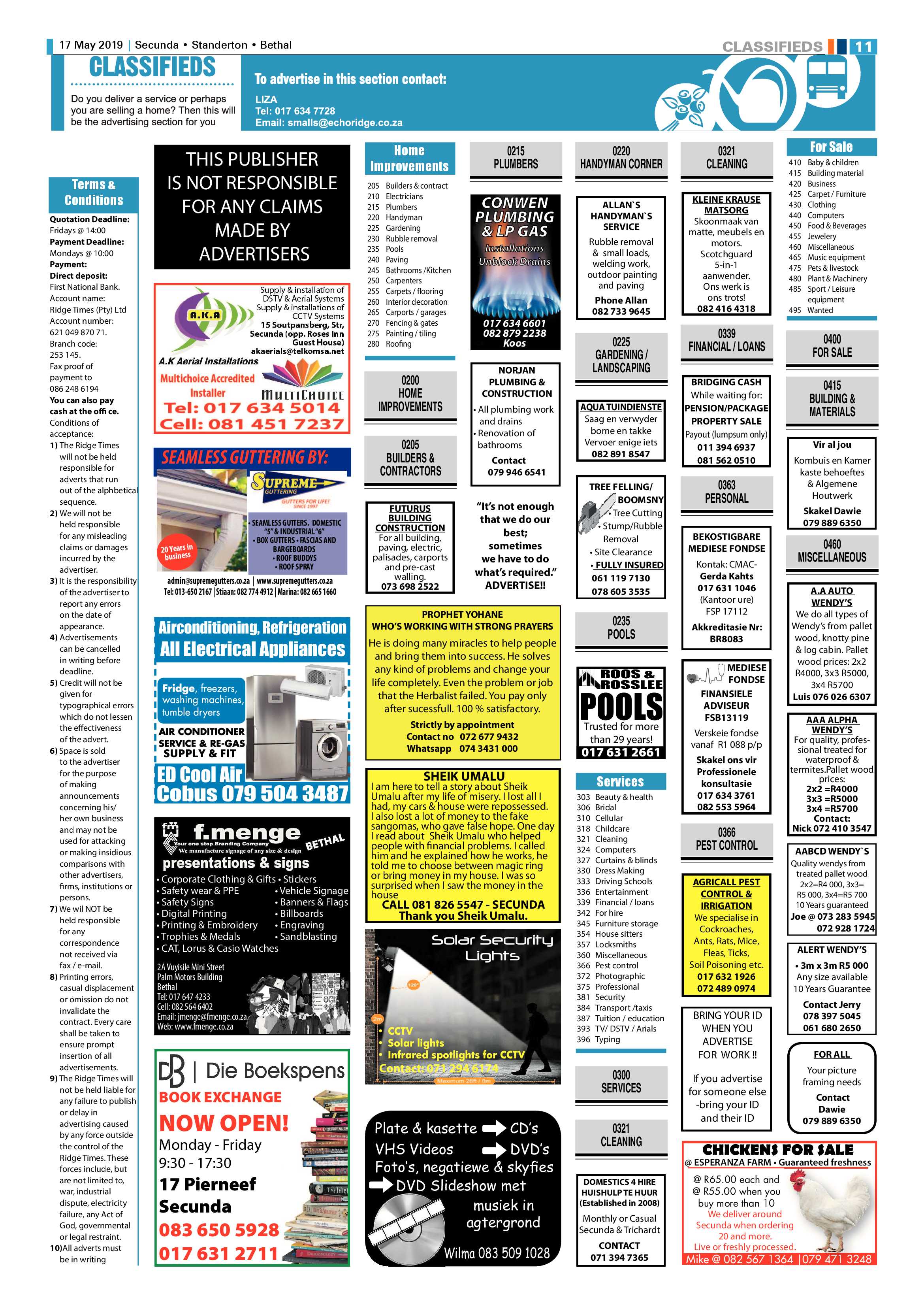 Standerton Advertiser 17 May 2019 page 15