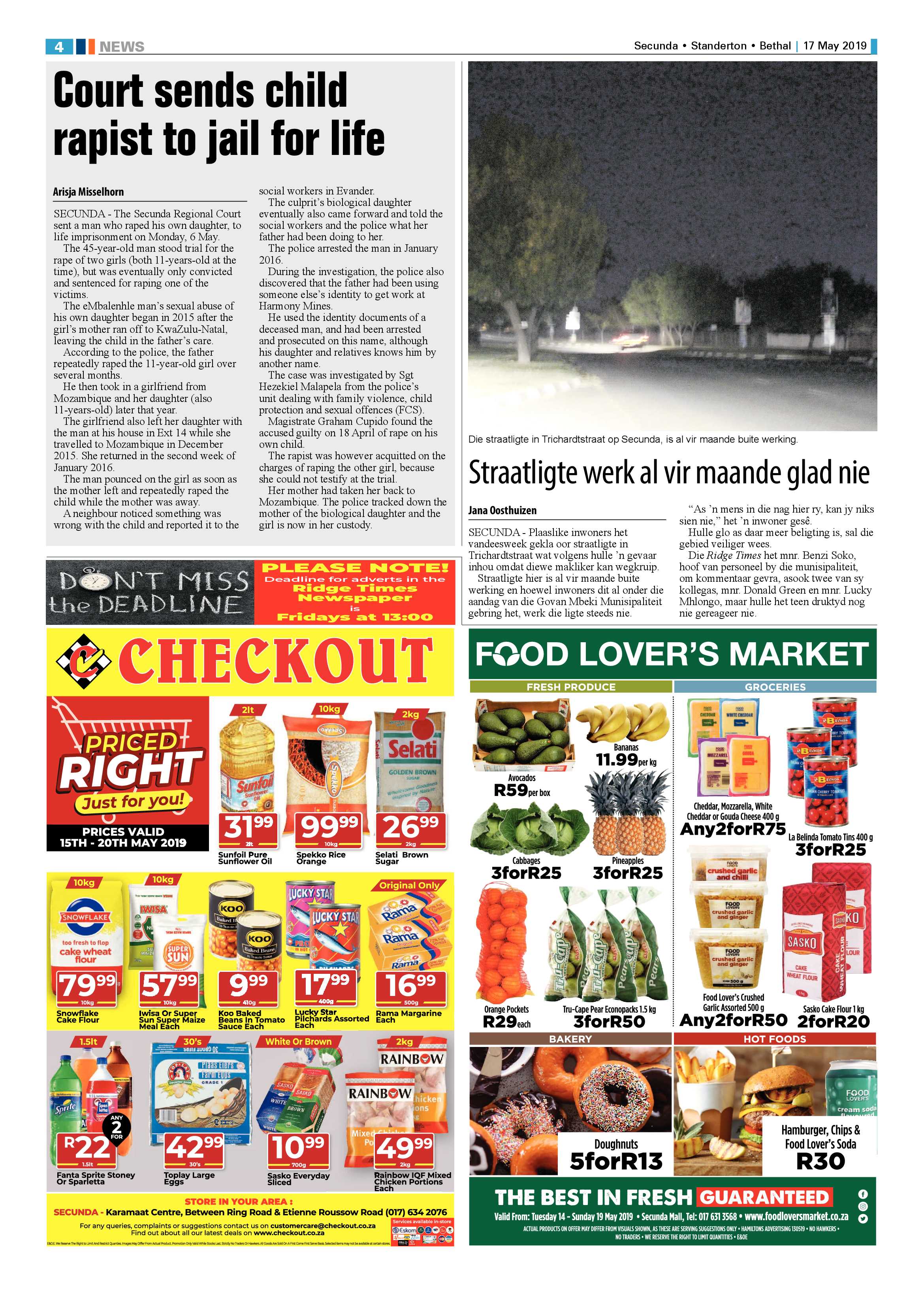 Standerton Advertiser 17 May 2019 page 8