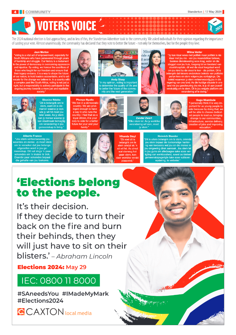 Standerton Advertiser 17 May 2024 page 4