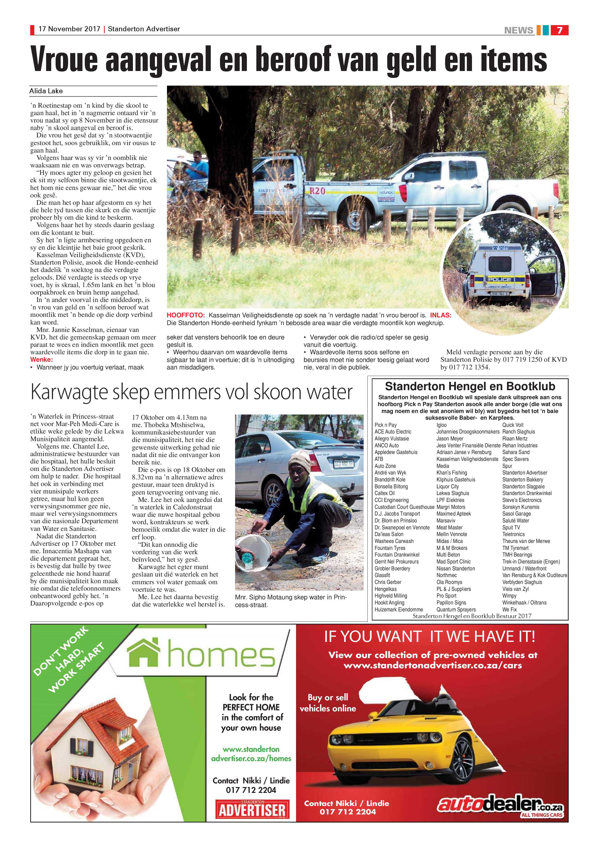Standerton Advertiser 17 November 2017 page 7
