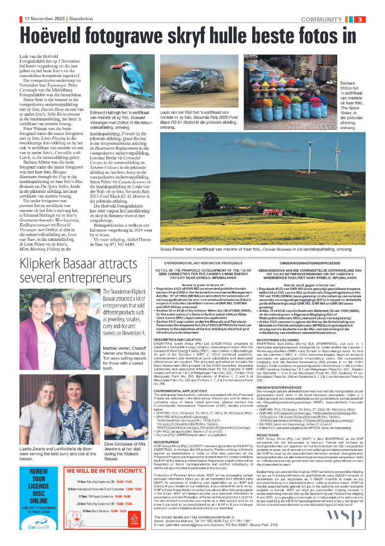 Standerton Advertiser 17 November 2023 page 3
