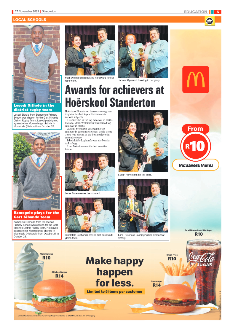 Standerton Advertiser 17 November 2023 page 5