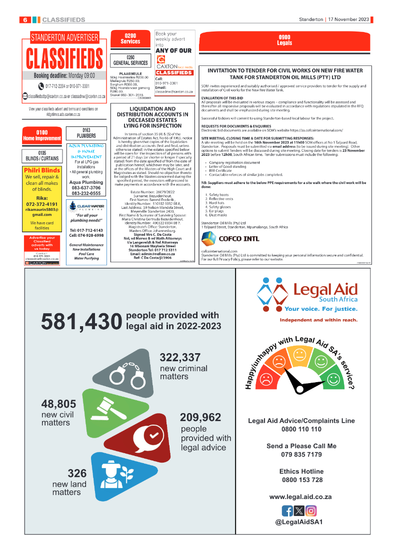 Standerton Advertiser 17 November 2023 page 6