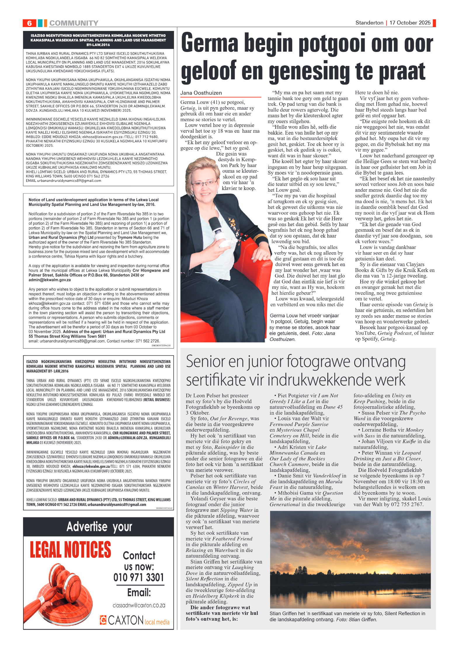 Standerton Advertiser 17 October 2025 page 6