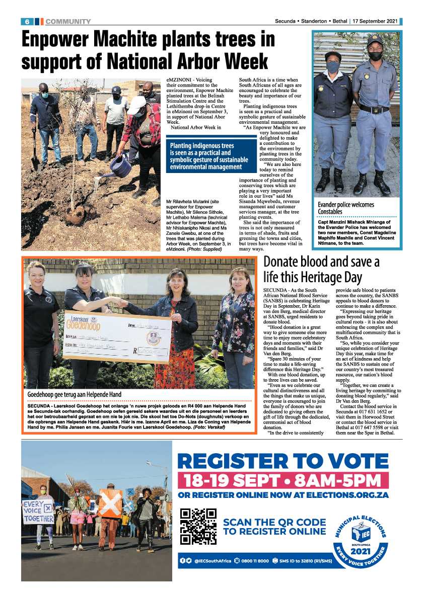 Standerton Advertiser 17 September 2021 page 6