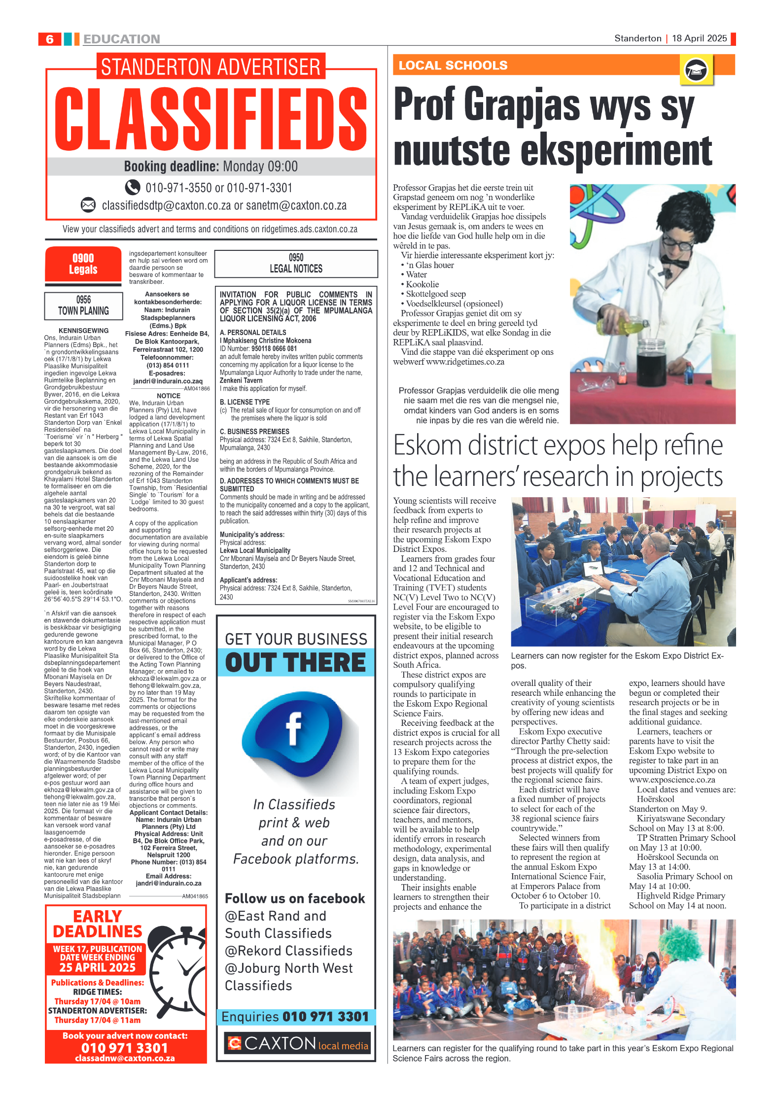 Standerton Advertiser 18 April 2025 page 6