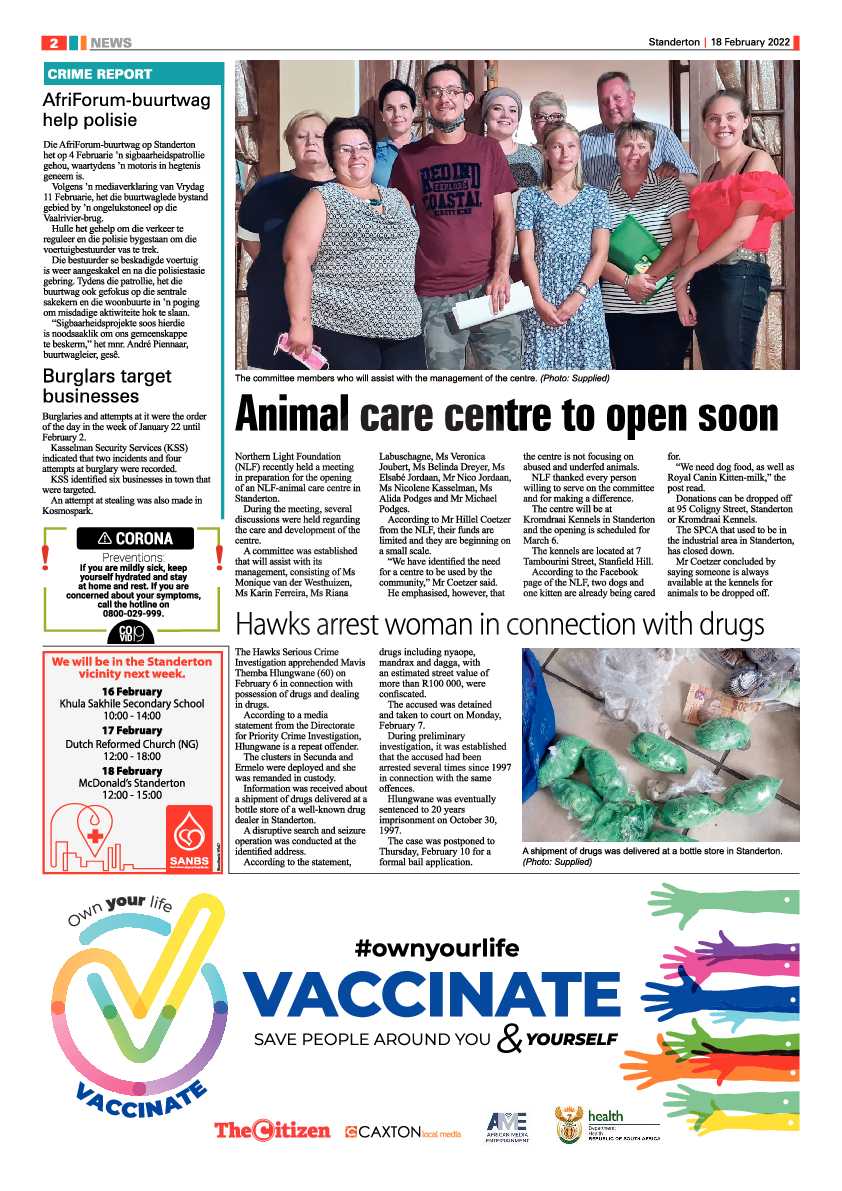 Standerton Advertiser 18 February 2022 page 2