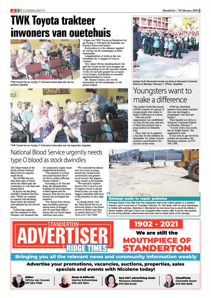 Standerton Advertiser 18 February 2022 page 4