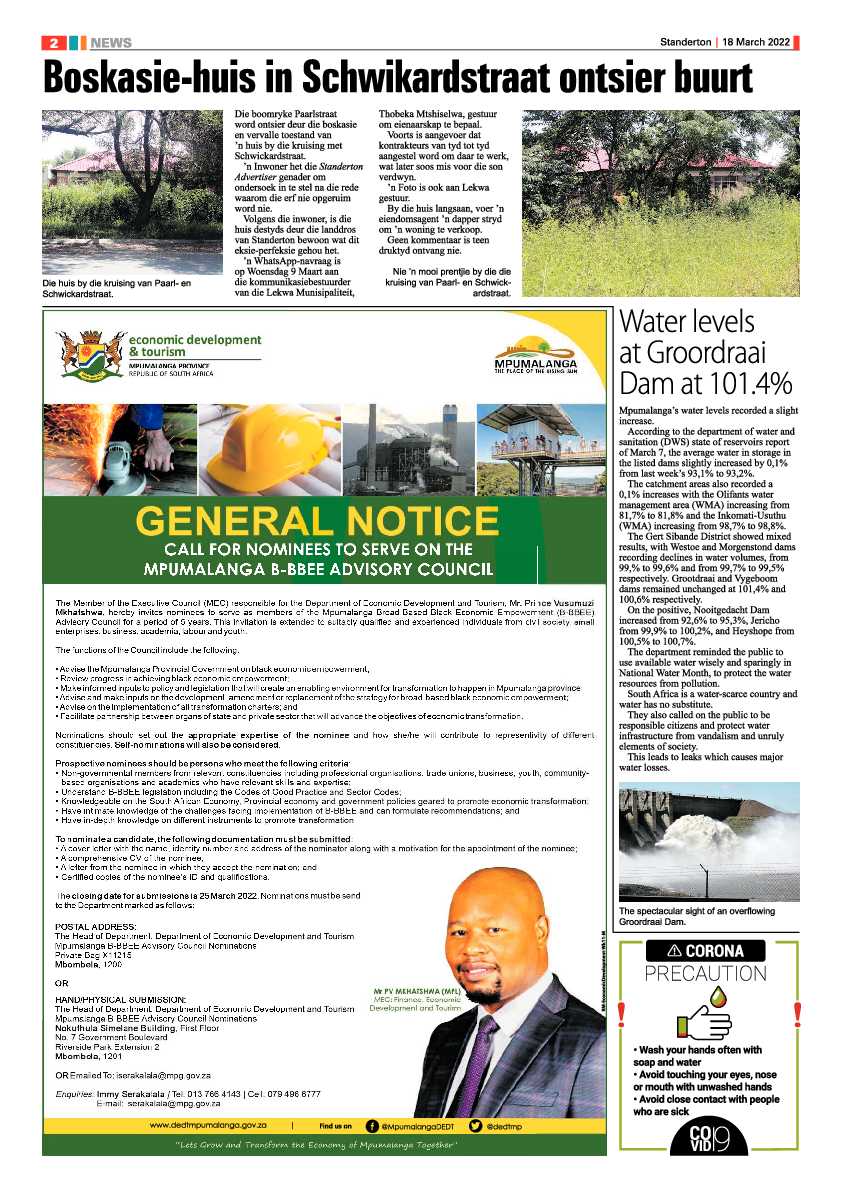 Standerton Advertiser 18 March 2022 page 2