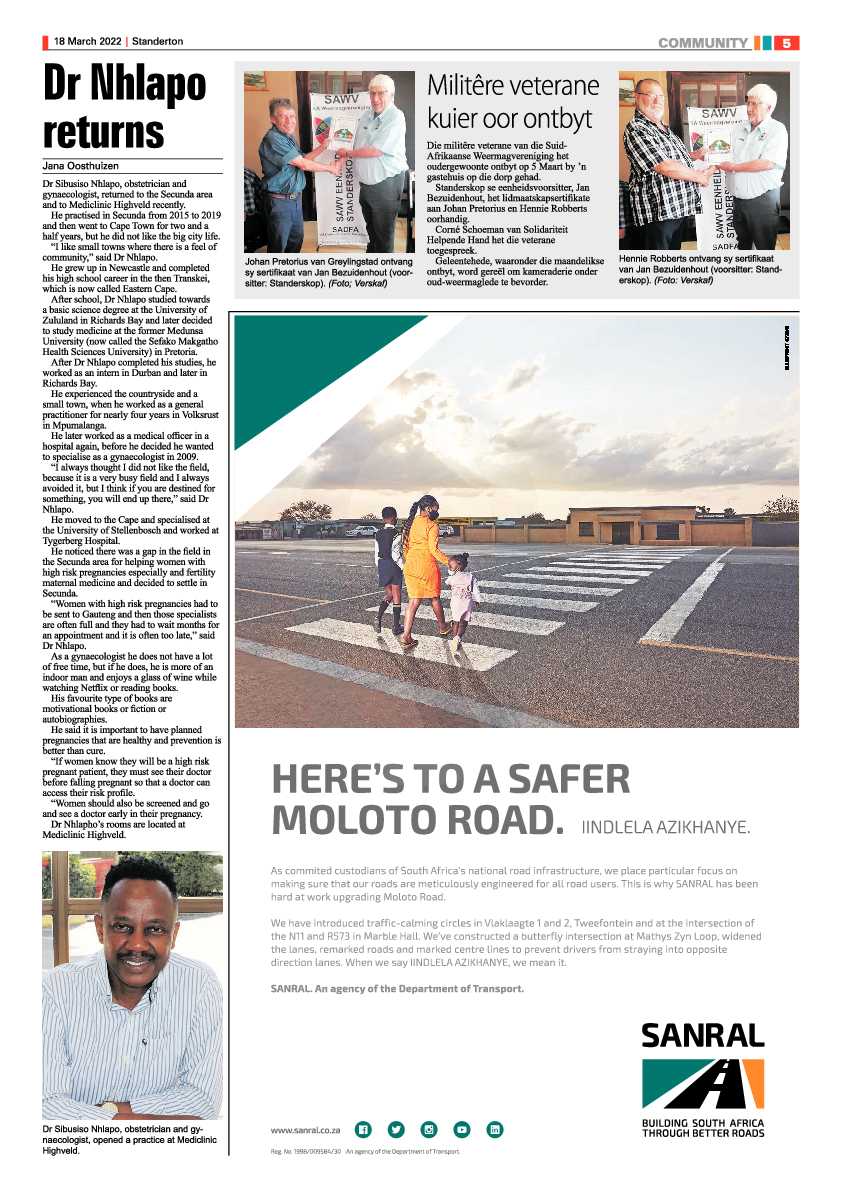 Standerton Advertiser 18 March 2022 page 5