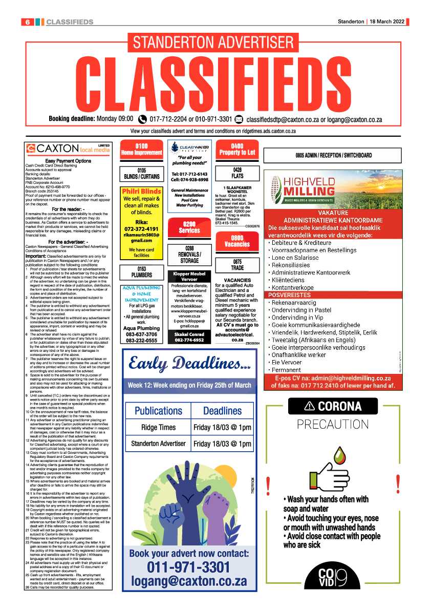 Standerton Advertiser 18 March 2022 page 6