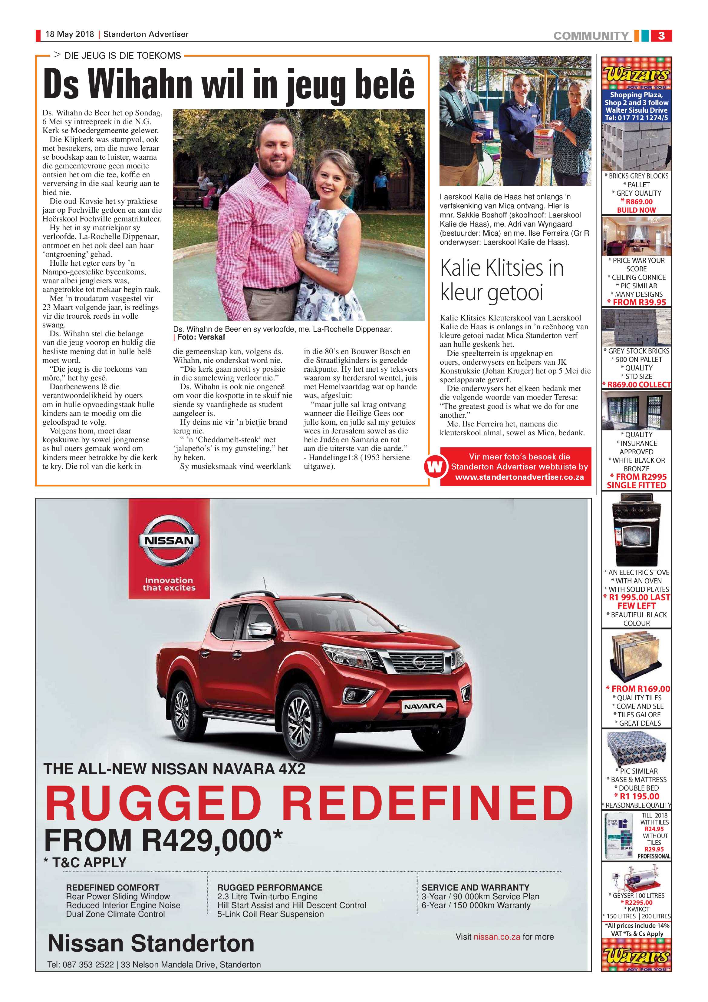 Standerton Advertiser 18 May 2018 page 3