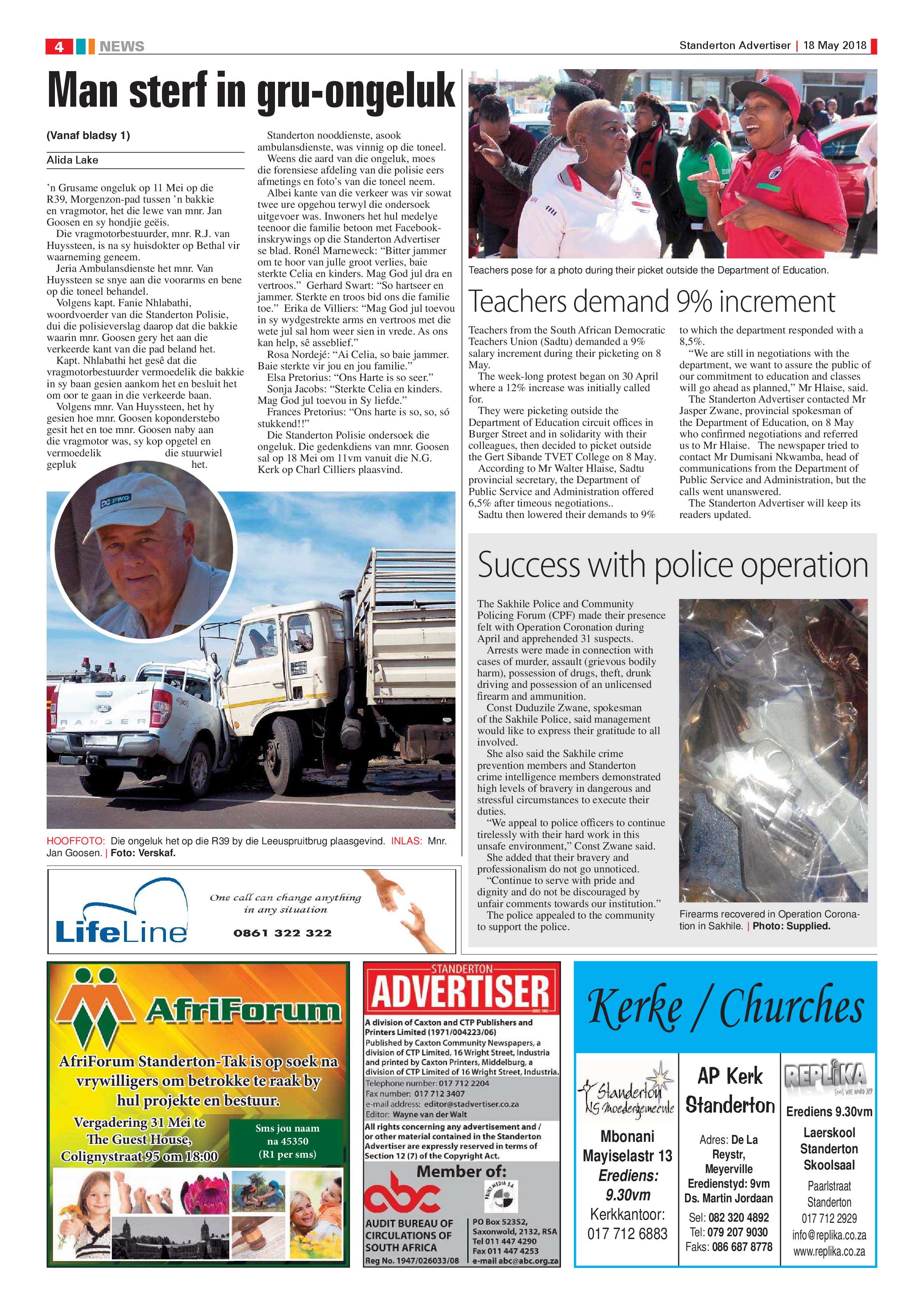Standerton Advertiser 18 May 2018 page 4