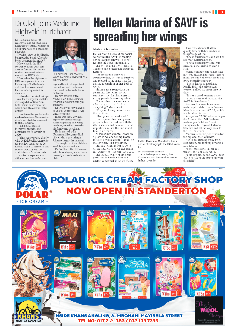 Standerton Advertiser 18 Nov 2022 page 3