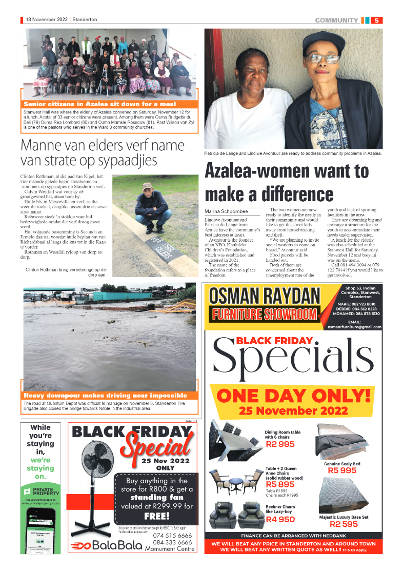 Standerton Advertiser 18 Nov 2022 page 5