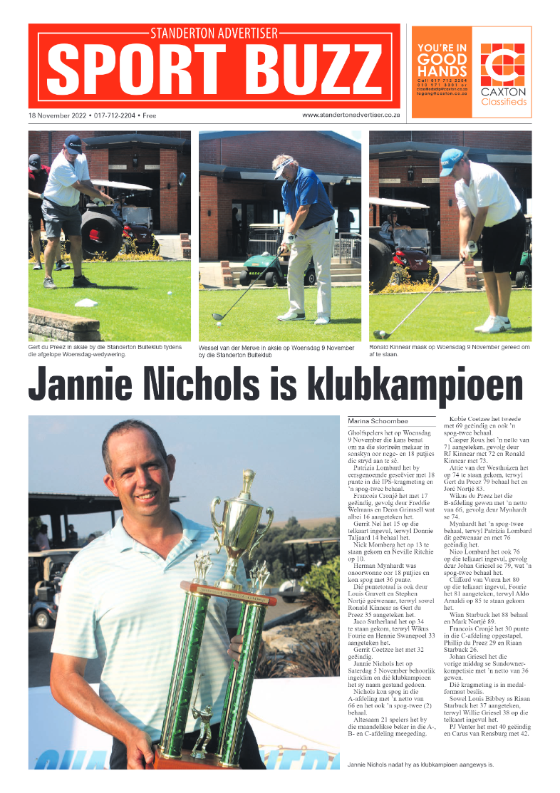 Standerton Advertiser 18 Nov 2022 page 8