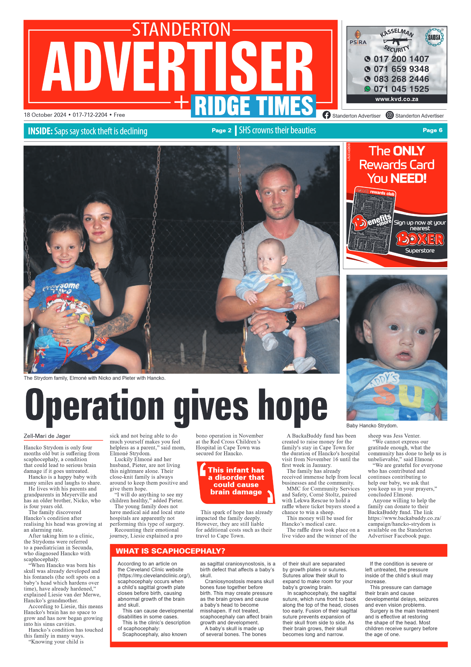 Standerton Advertiser 18 October 2024 page 1