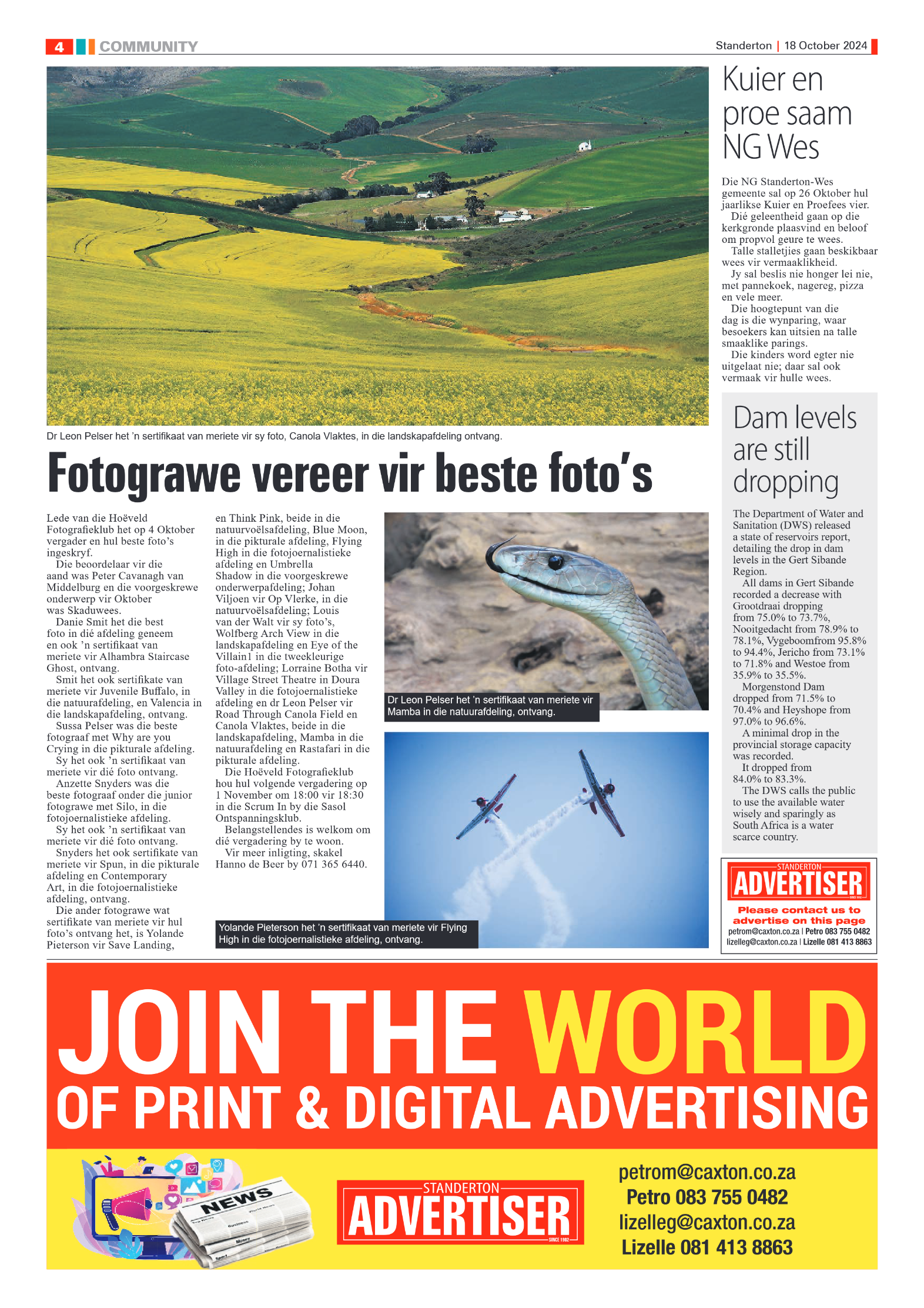 Standerton Advertiser 18 October 2024 page 4