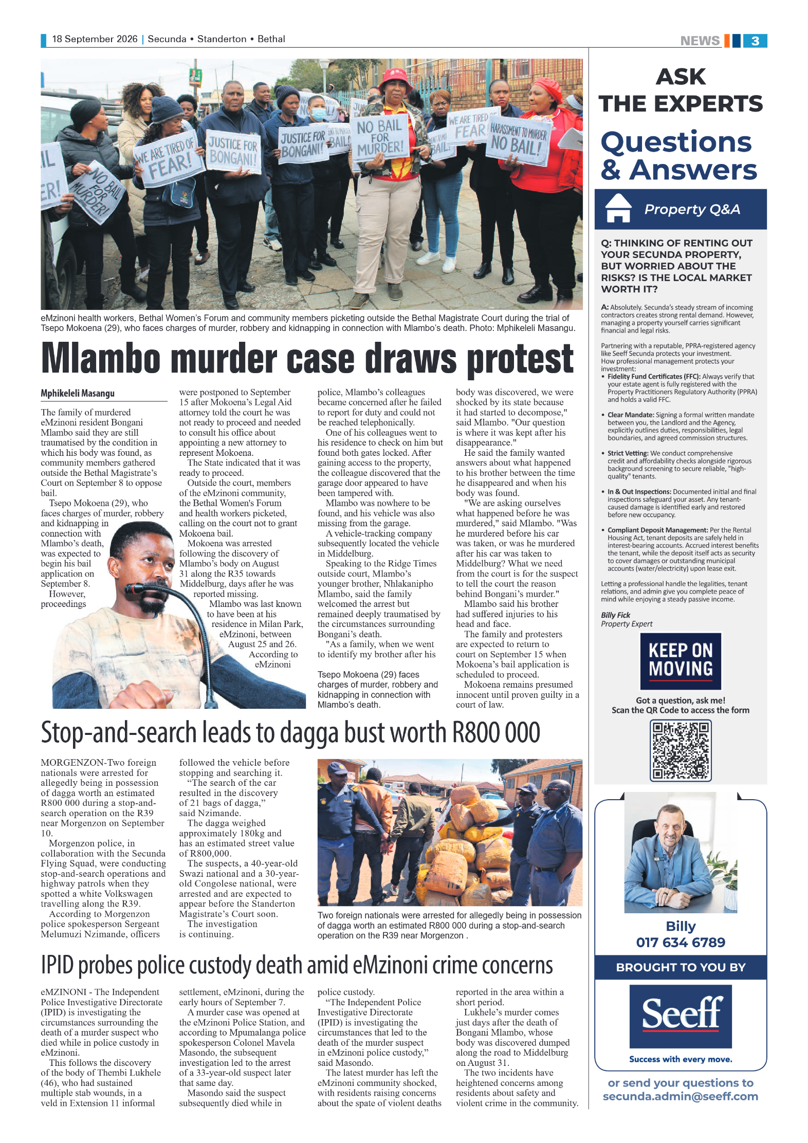 Standerton Advertiser 18 September 2026 page 3