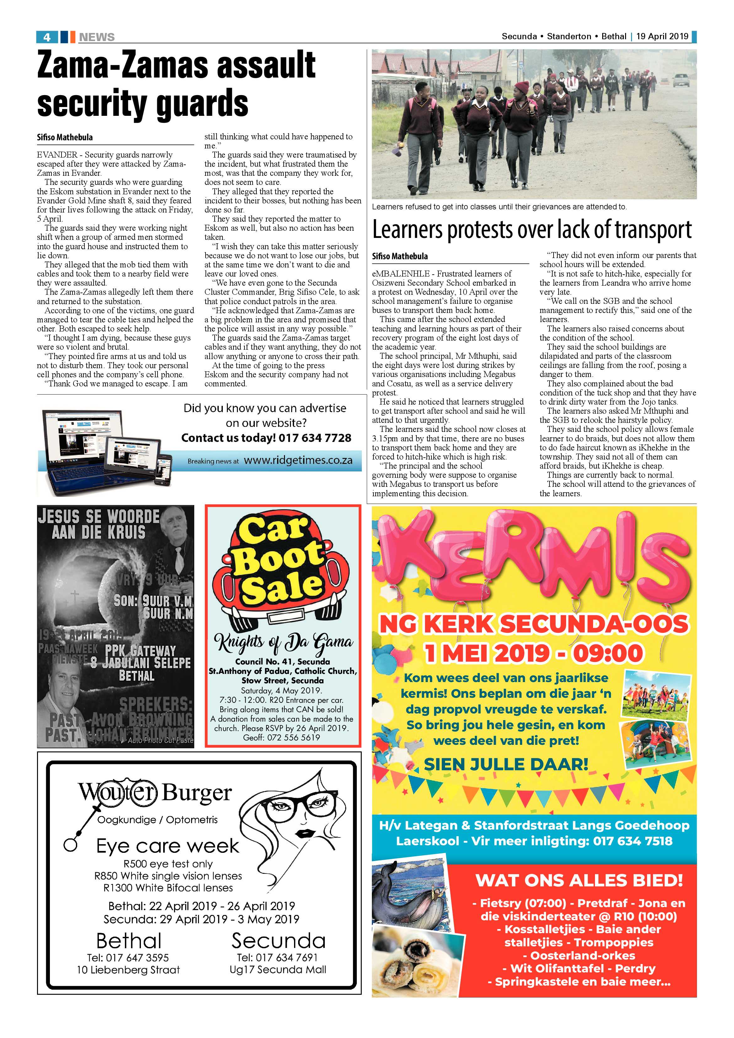 Standerton Advertiser 19 April 2019 page 10