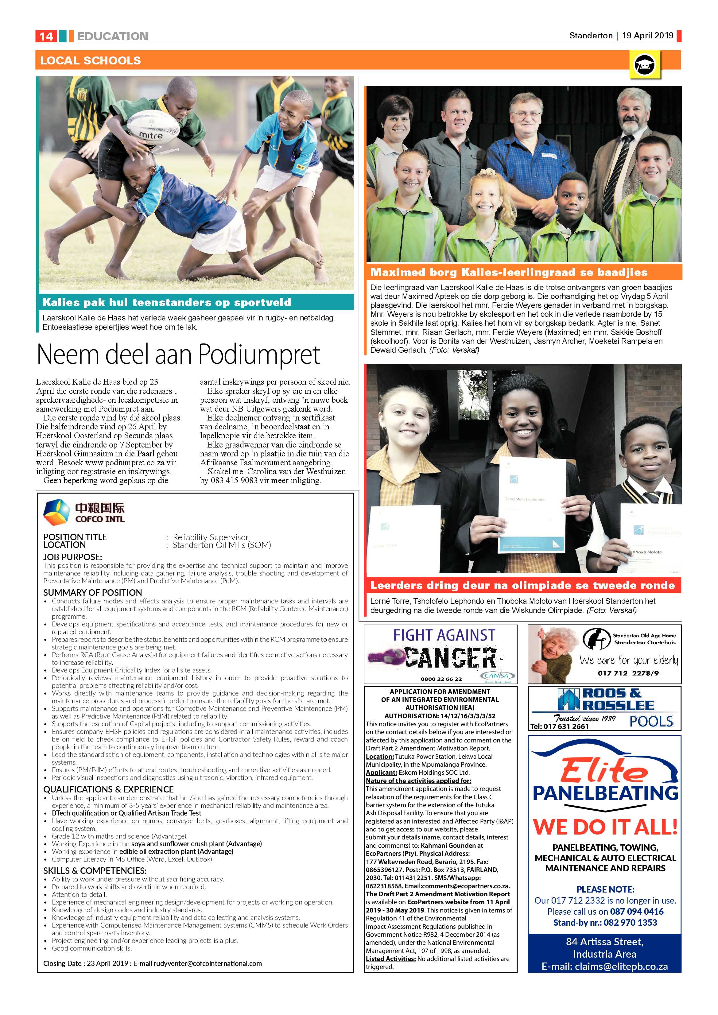 Standerton Advertiser 19 April 2019 page 26