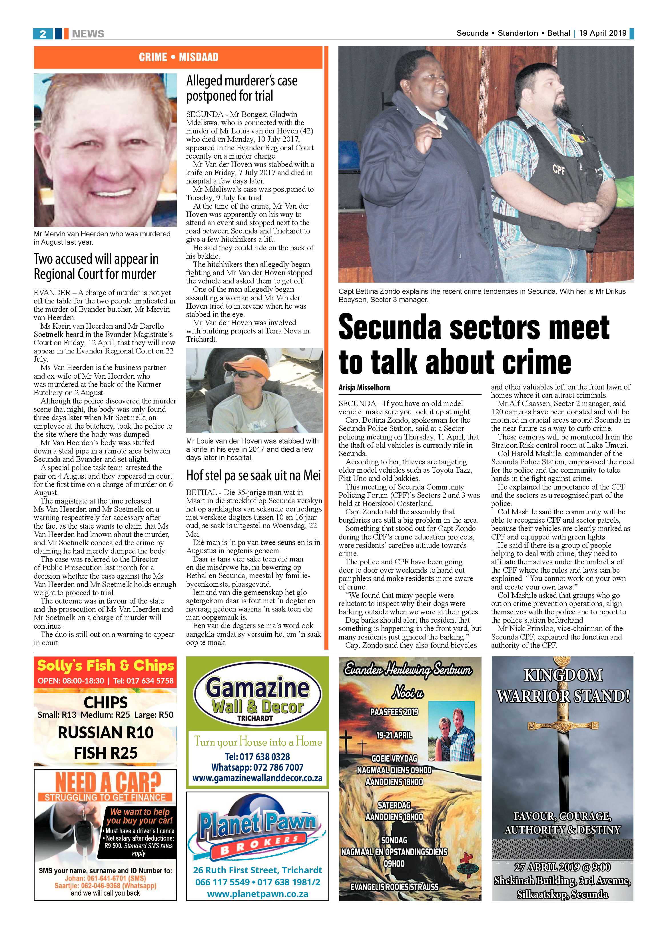Standerton Advertiser 19 April 2019 page 8