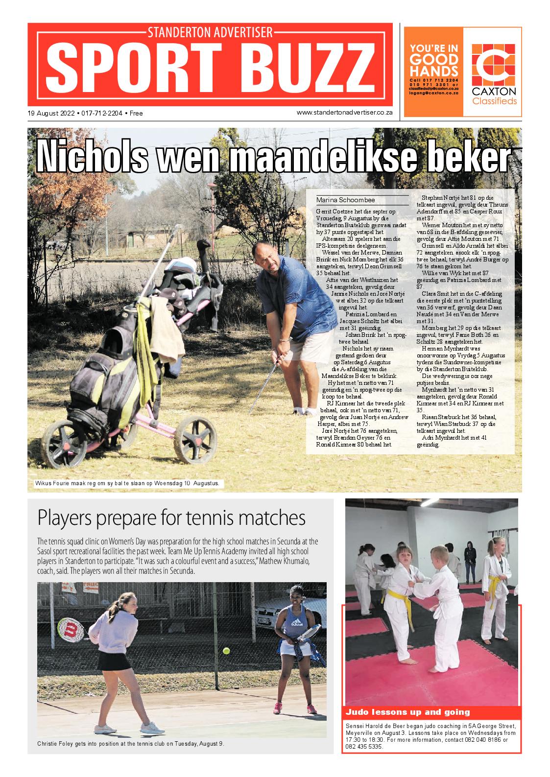 Standerton Advertiser 19 August 2022 page 8